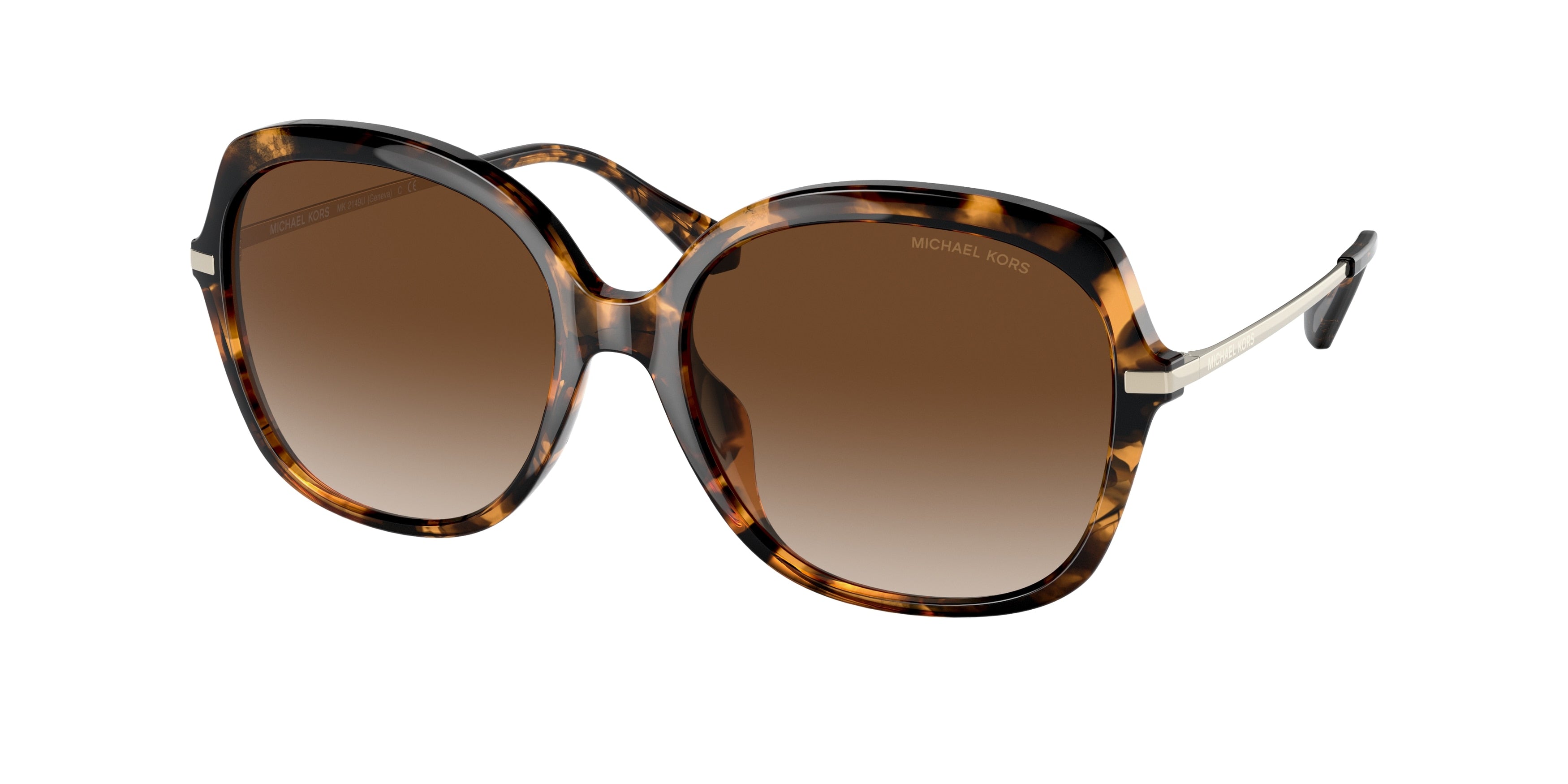 Michael Kors GENEVA MK2149U Square Sunglasses  333313-Dark Tortoise 56-140-17 - Color Map Tortoise