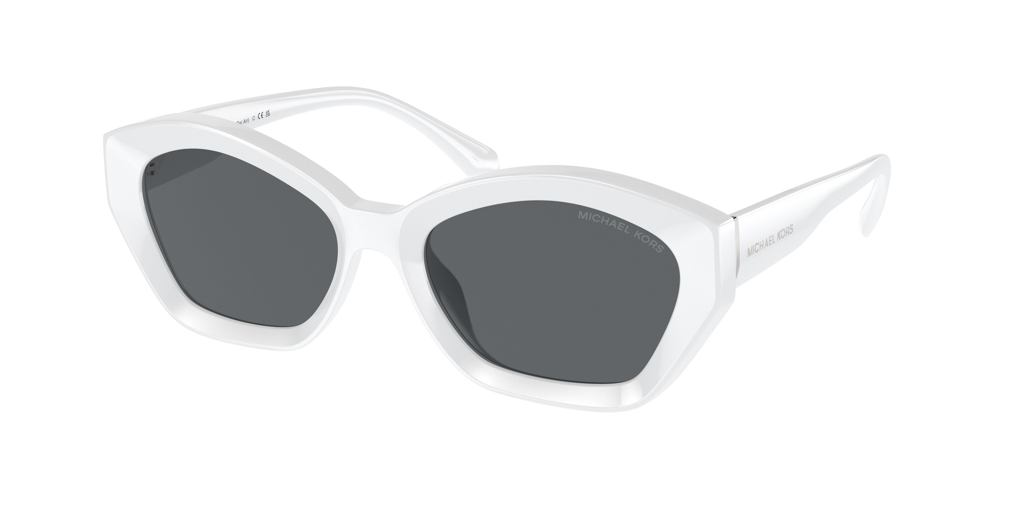 Michael Kors BEL AIR MK2209U Irregular Sunglasses  310087-Optic White 54-140-18 - Color Map White