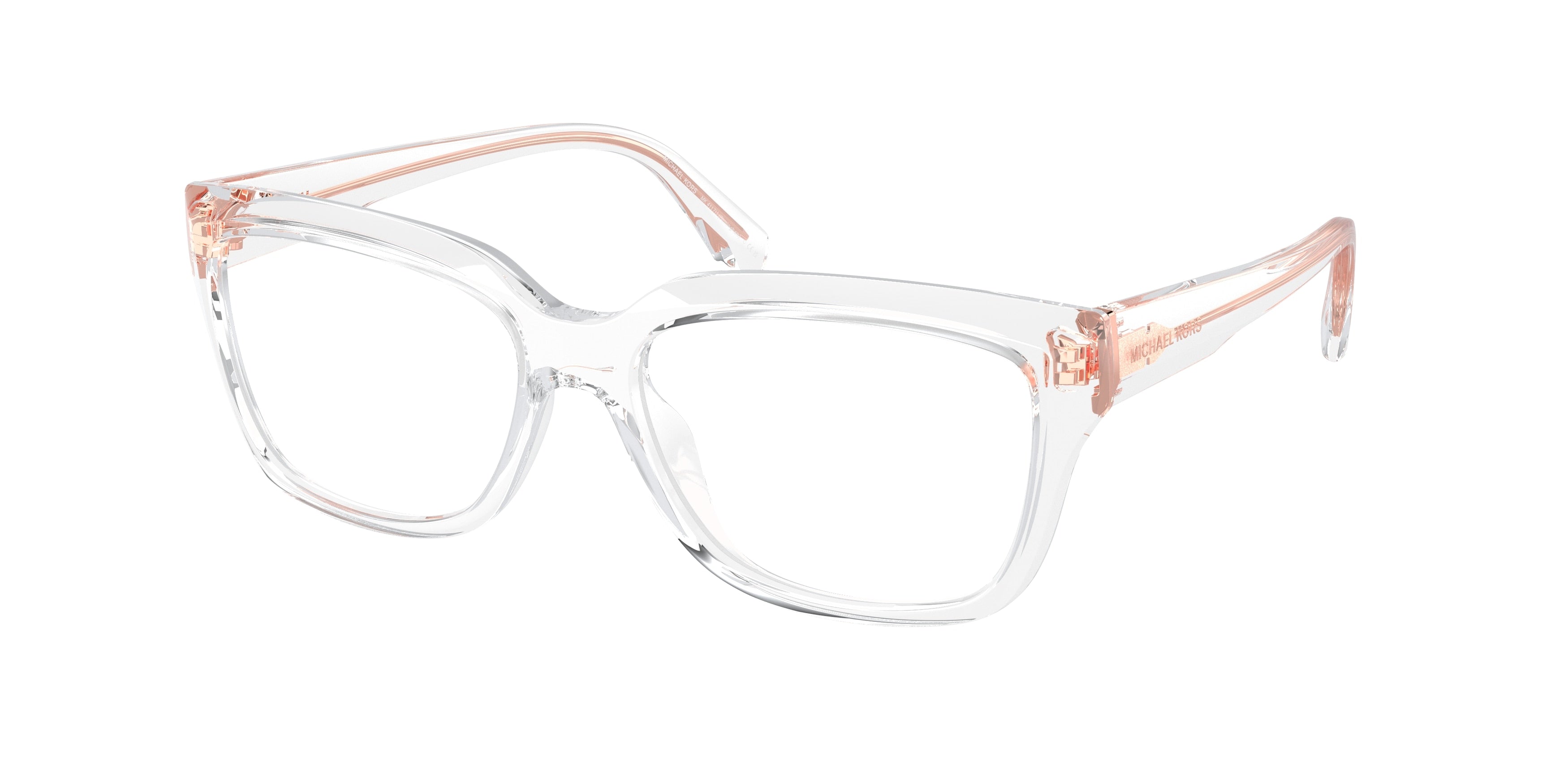 Michael Kors BIRMINGHAM MK4117U Rectangle Eyeglasses  3015-Clear 54-140-16 - Color Map Transparent