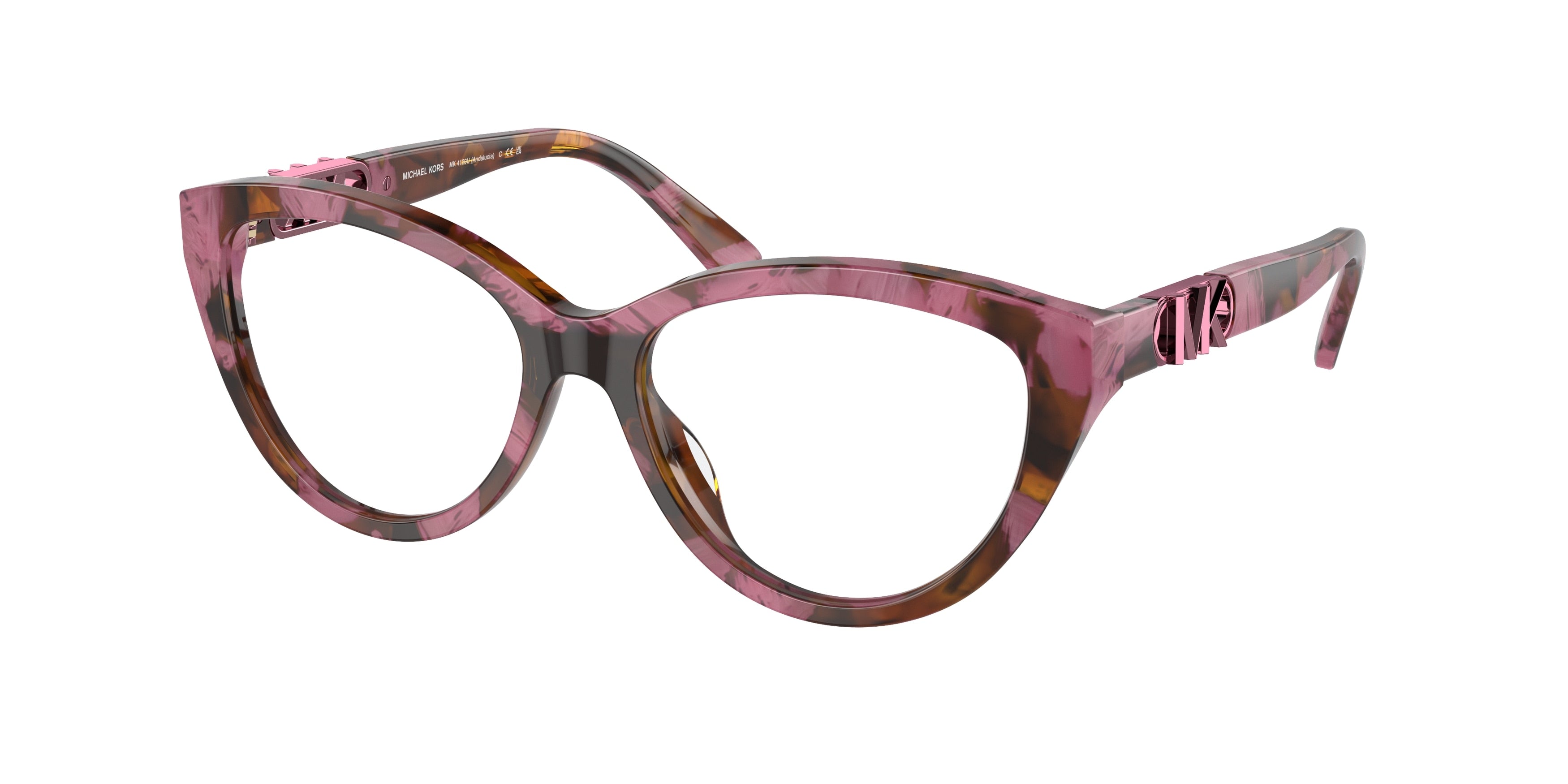 Michael Kors ANDALUCIA MK4120U Cat Eye Eyeglasses  3998-Plum Graphic Tortoise 53-140-16 - Color Map Tortoise