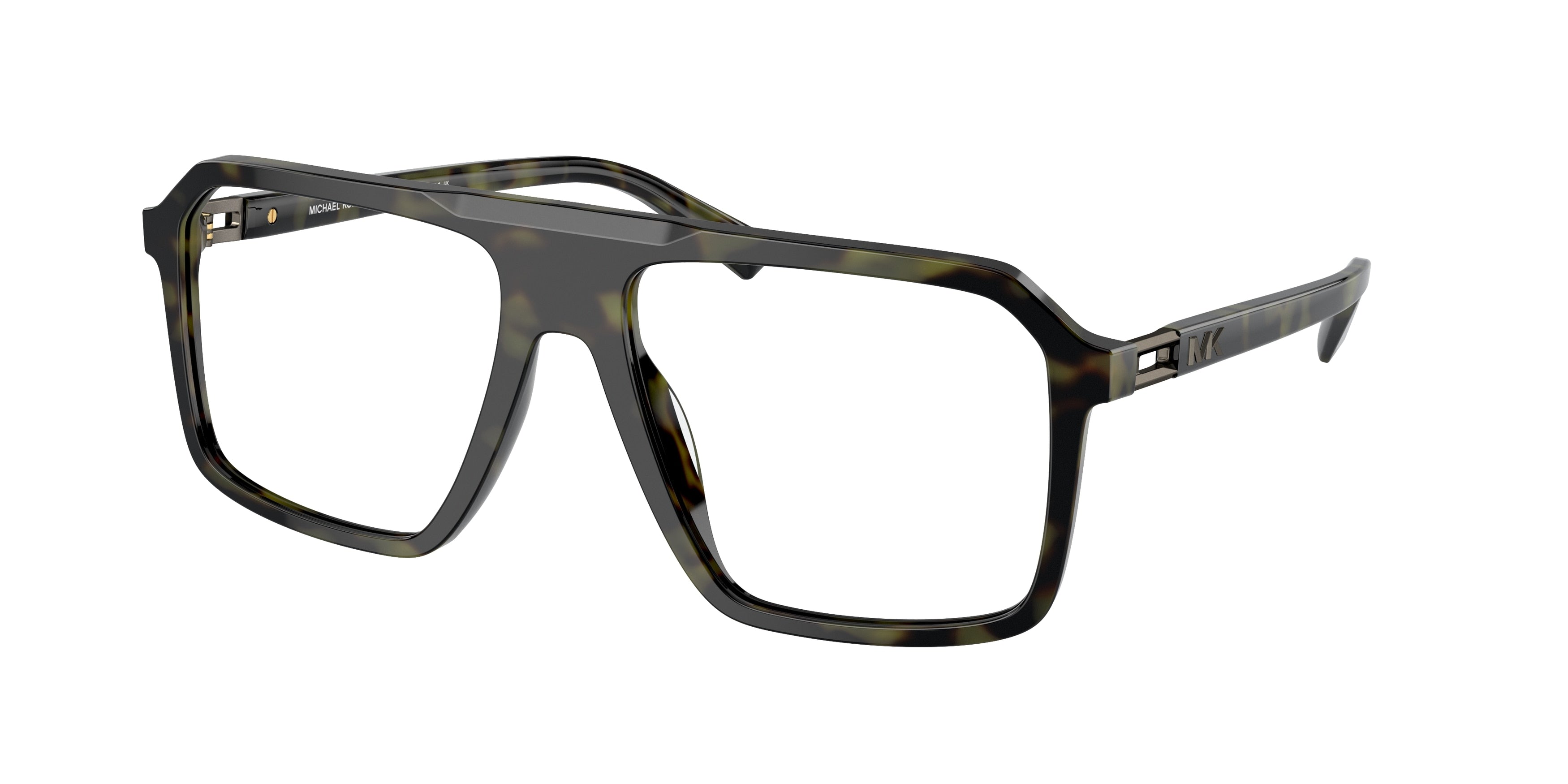 Michael Kors MONTREUX MK4123U Square Eyeglasses  3943-Olive Tortoise 57-145-17 - Color Map Green