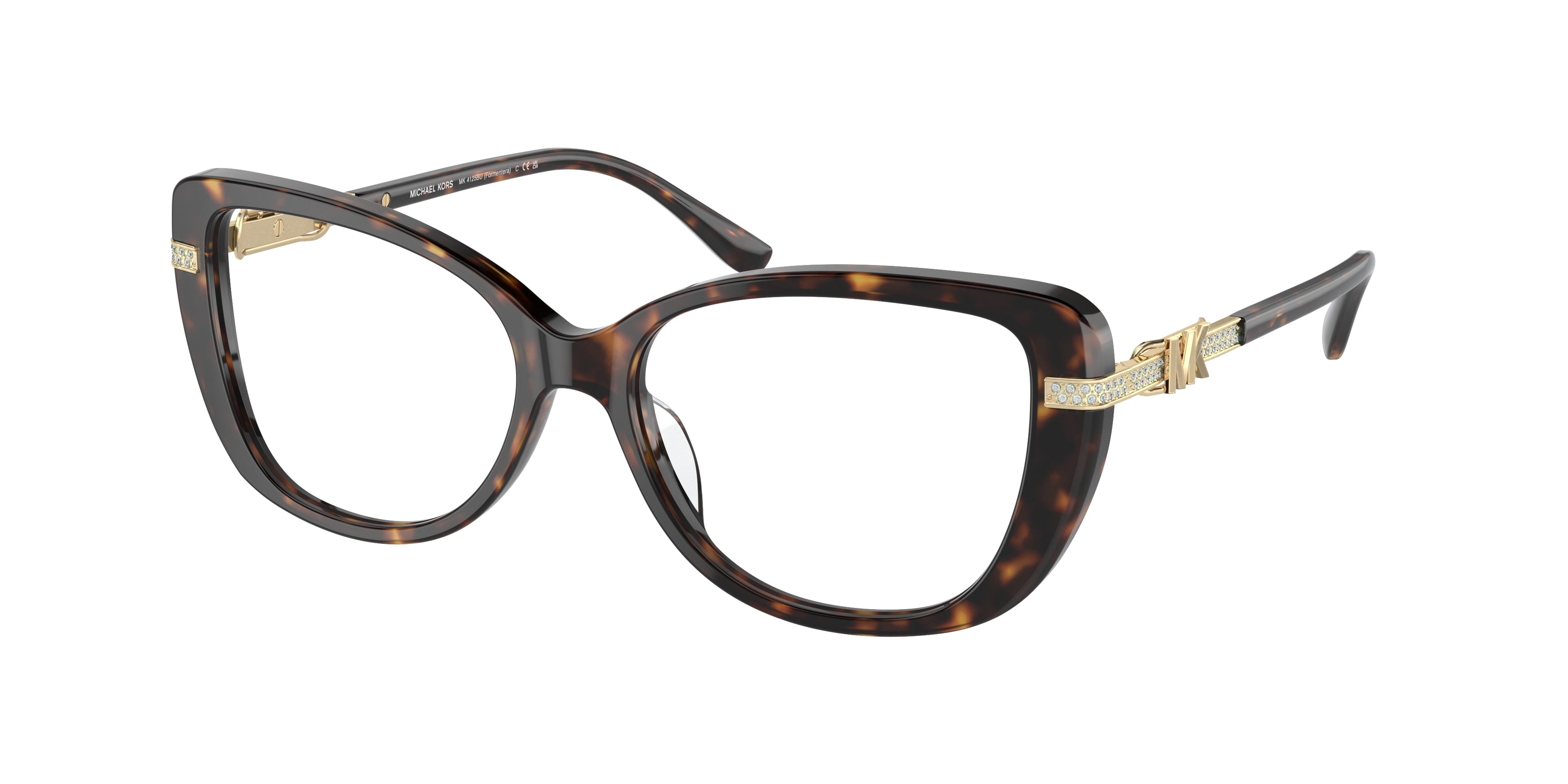 Michael Kors FORMENTERA MK4125BU Cat Eye Eyeglasses  3006-Dark Tortoise 54-140-16 - Color Map Tortoise