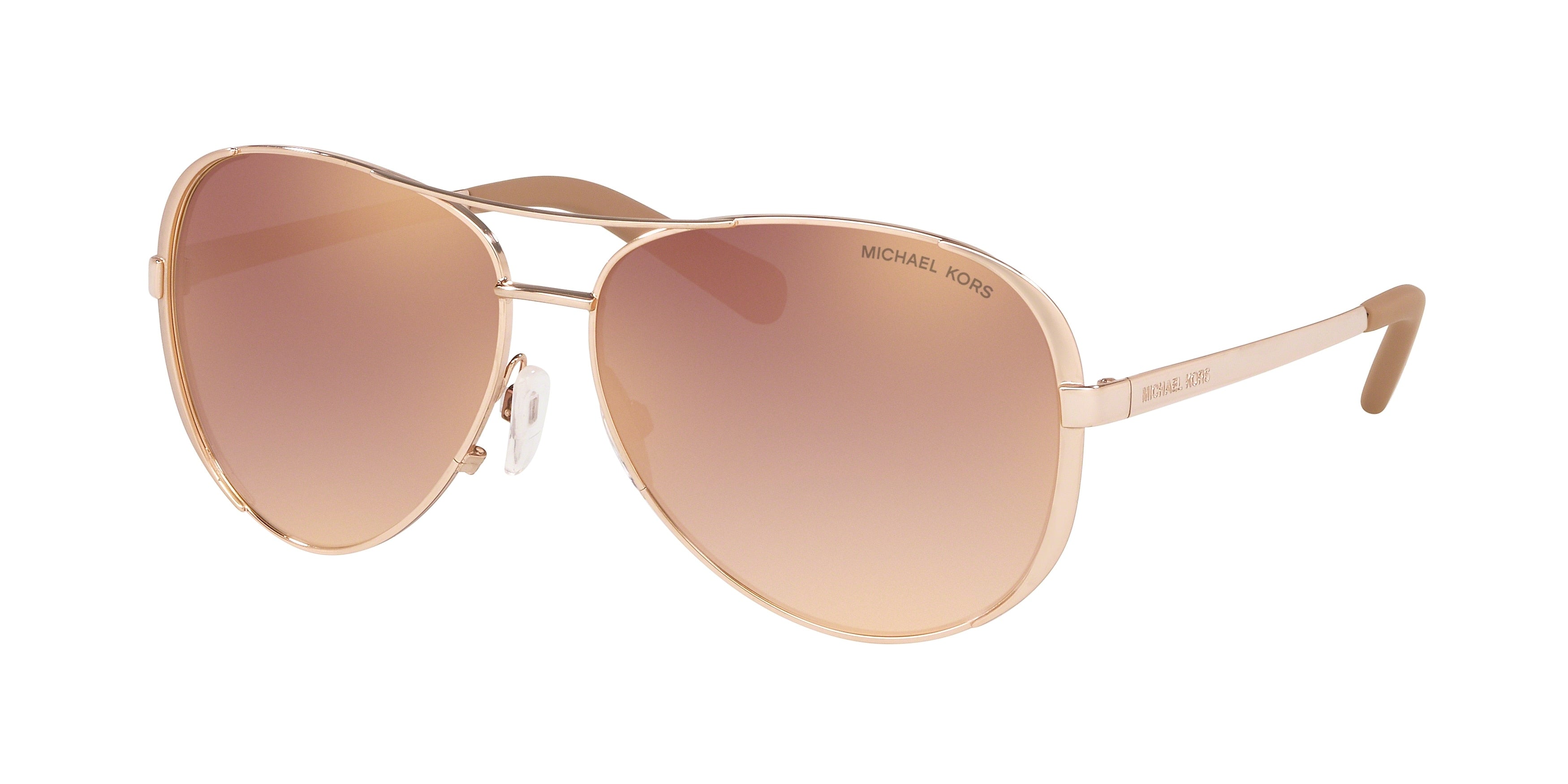 Michael Kors CHELSEA MK5004 Rectangle Sunglasses  11086F-Rose Gold 59-135-13 - Color Map Gold