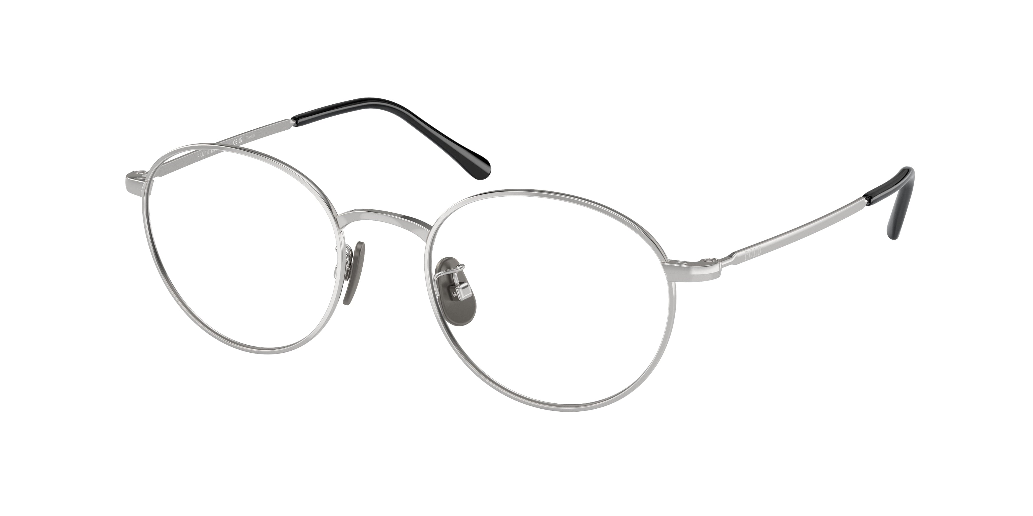 Polo PH1221TD Round Eyeglasses  9001-Shiny Silver 50-145-20 - Color Map Silver