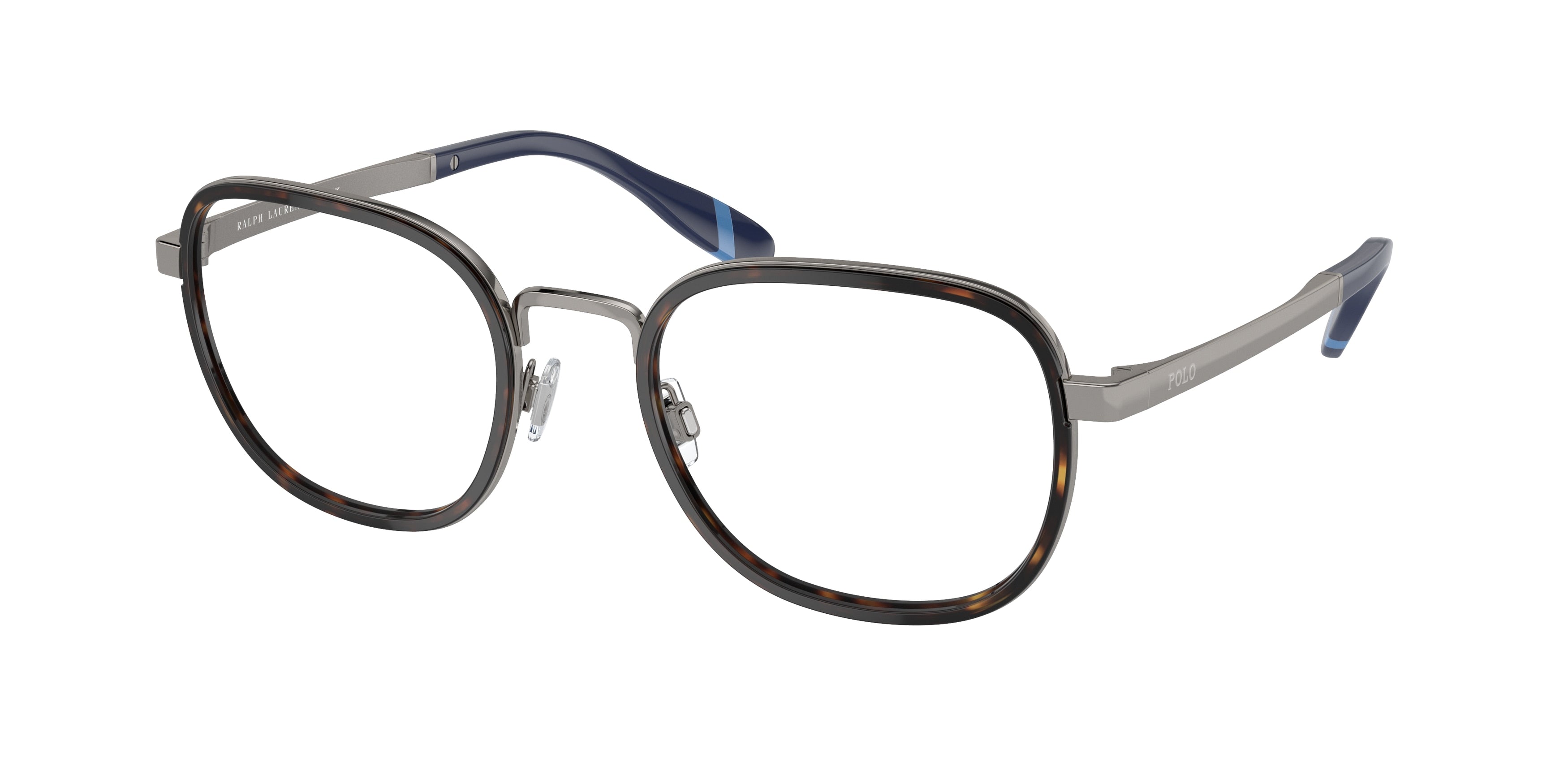 Polo PH1231 Square Eyeglasses  9261-Havana/Gunmetal 54-145-22 - Color Map Tortoise