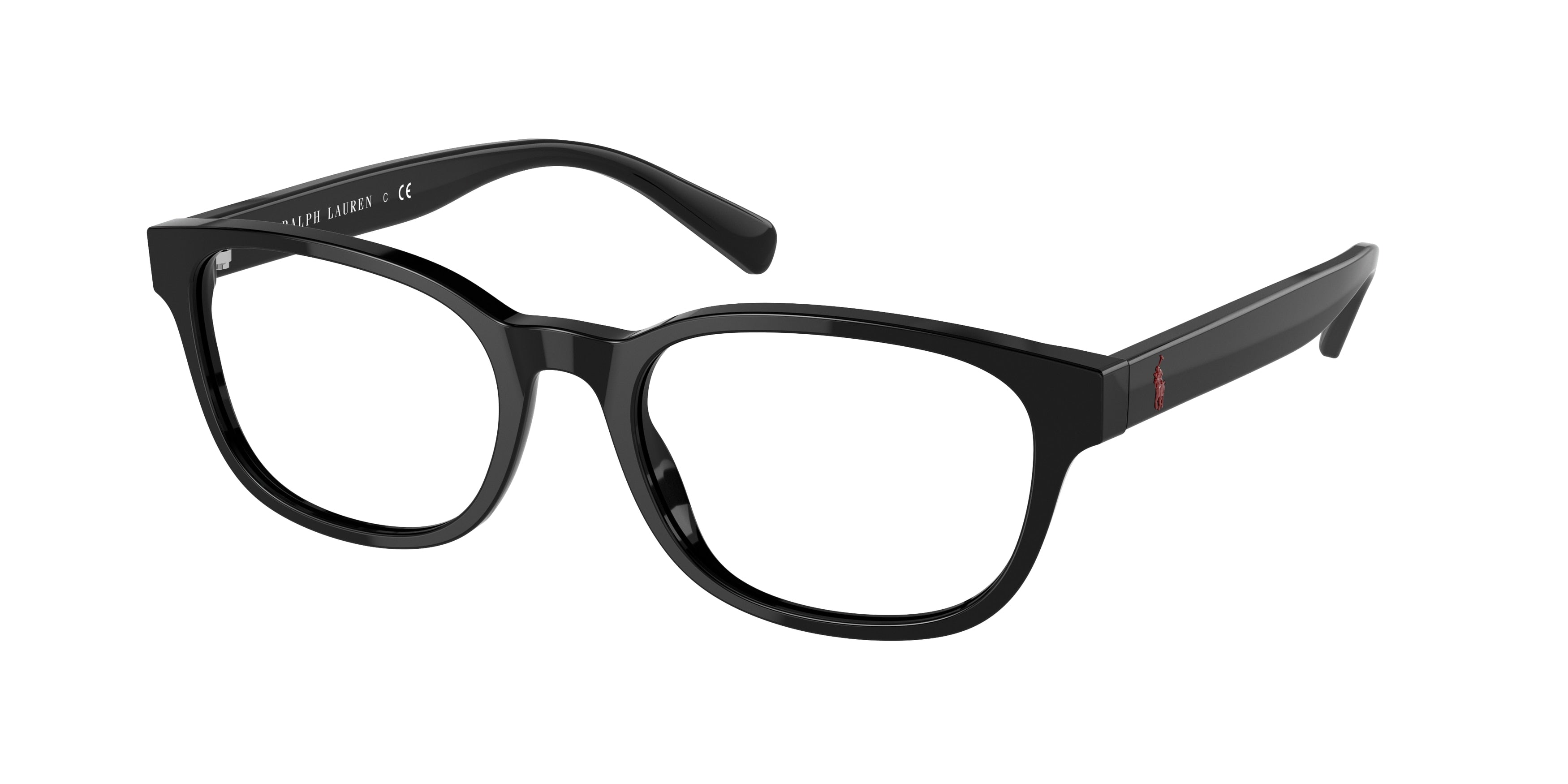 Polo PH2244F Phantos Eyeglasses  5001-Shiny Black 54-145-18 - Color Map Black