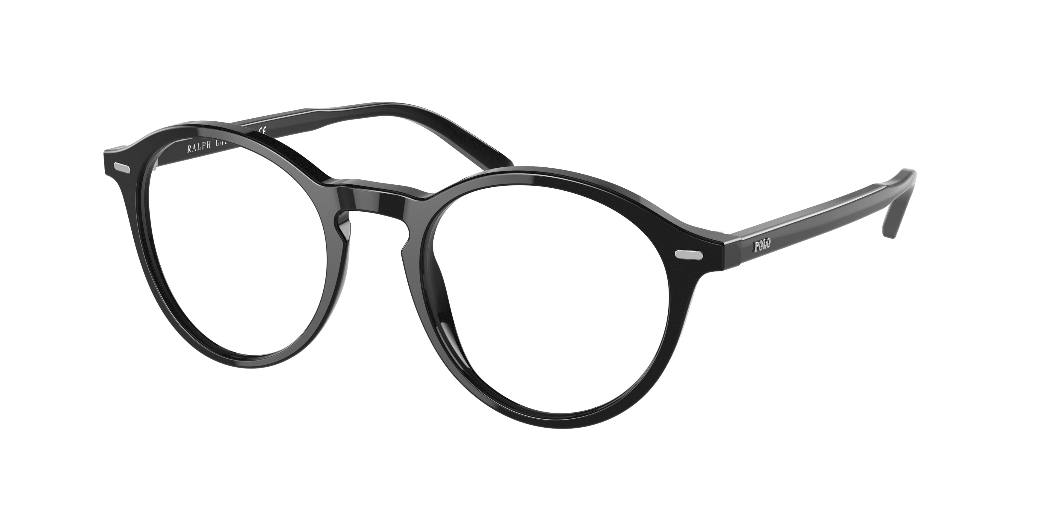 Polo PH2246F Phantos Eyeglasses  5001-Shiny Black 50-145-19 - Color Map Black