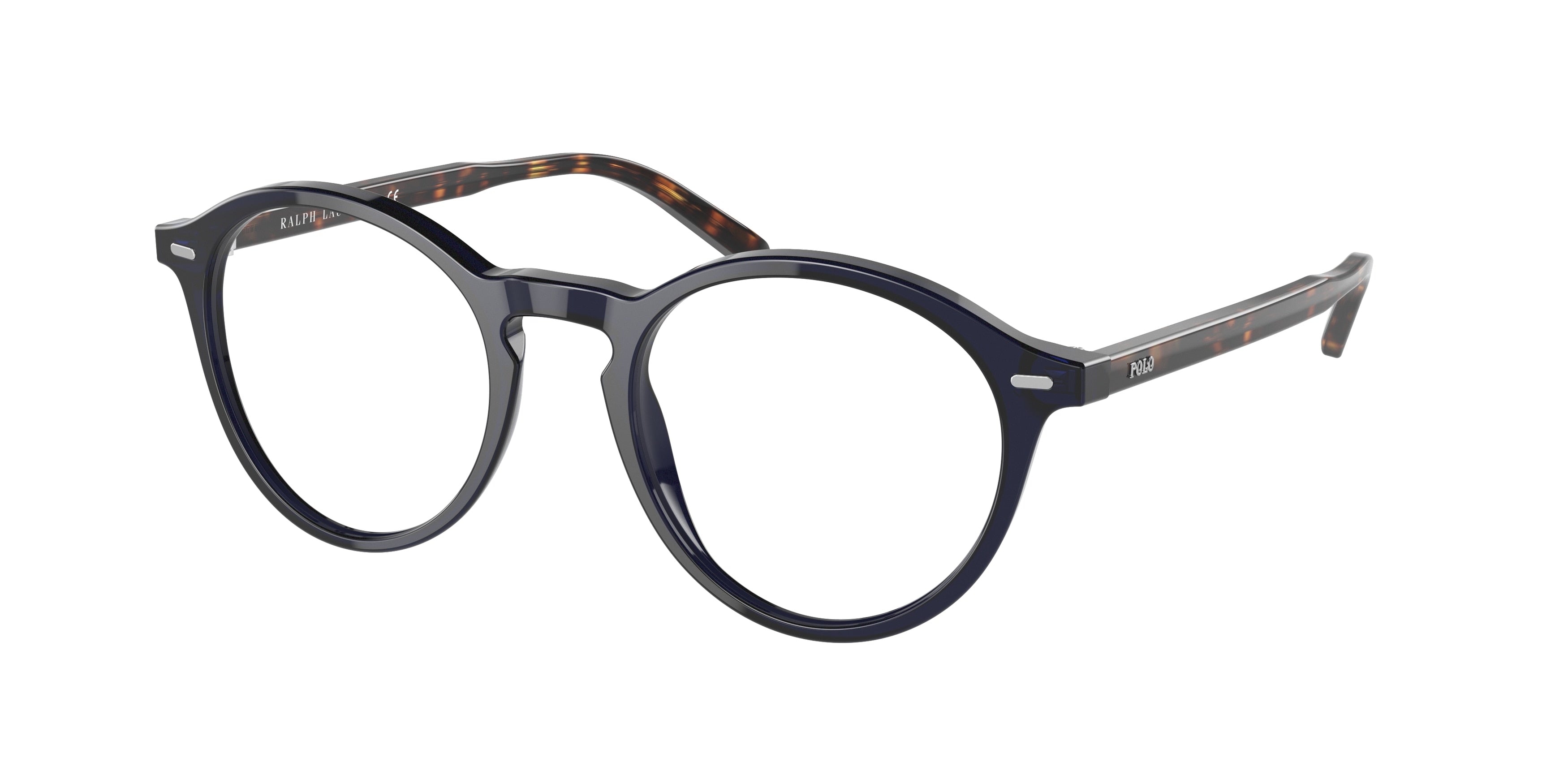 Polo PH2246F Phantos Eyeglasses  5470-Shiny Transparent Navy Blue 50-145-19 - Color Map Blue