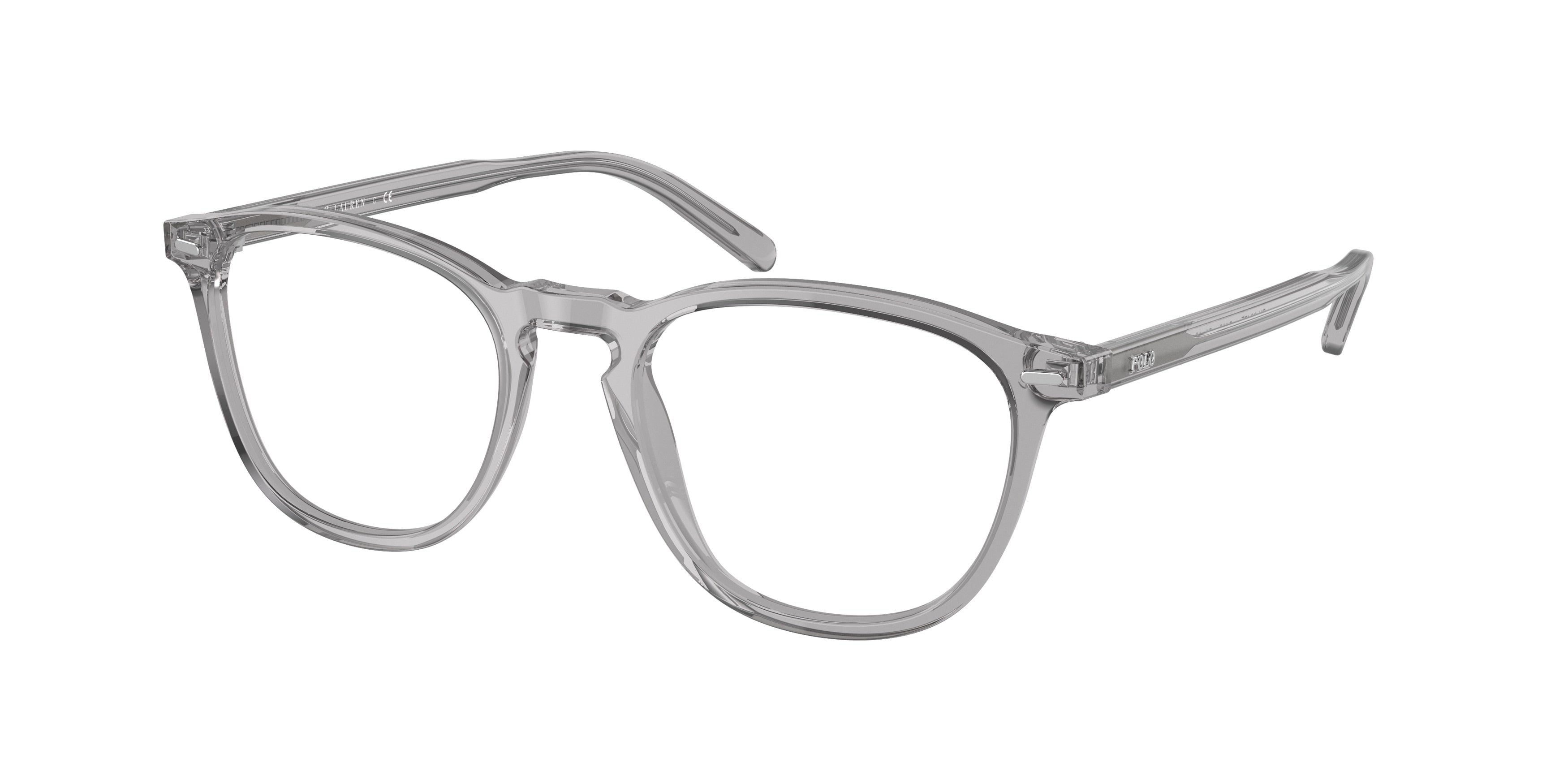 Polo PH2247F Pillow Eyeglasses  5413-Shiny Transparent Gray 53-145-20 - Color Map Grey