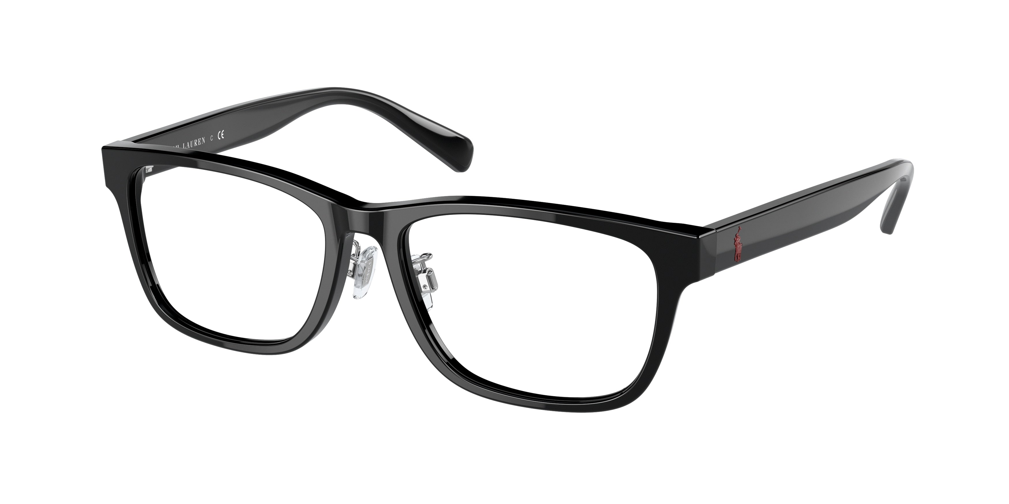 Polo PH2249D Rectangle Eyeglasses  5001-Shiny Black 54-145-18 - Color Map Black