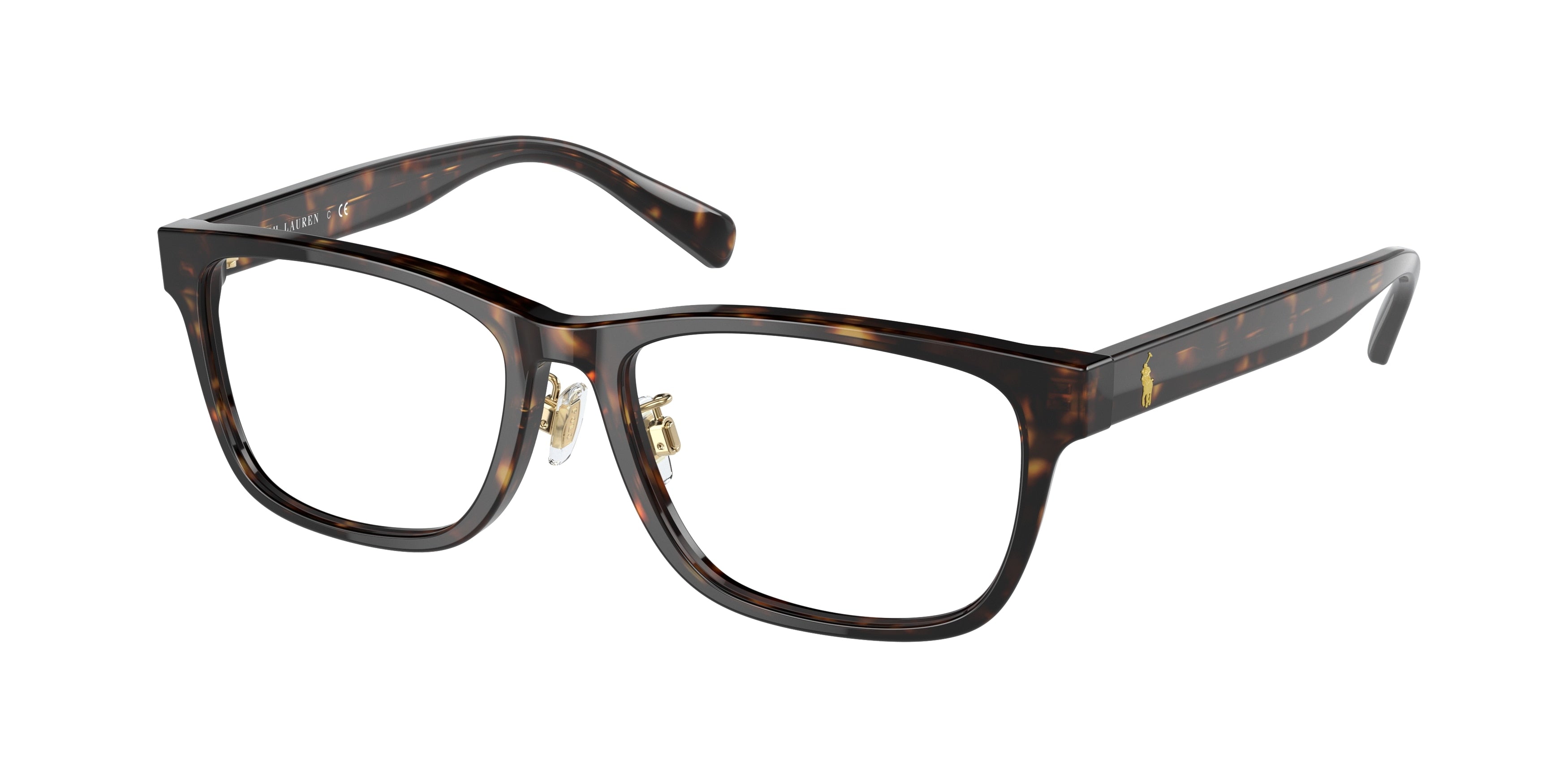 Polo PH2249D Rectangle Eyeglasses  5003-Shiny Havana 54-145-18 - Color Map Tortoise