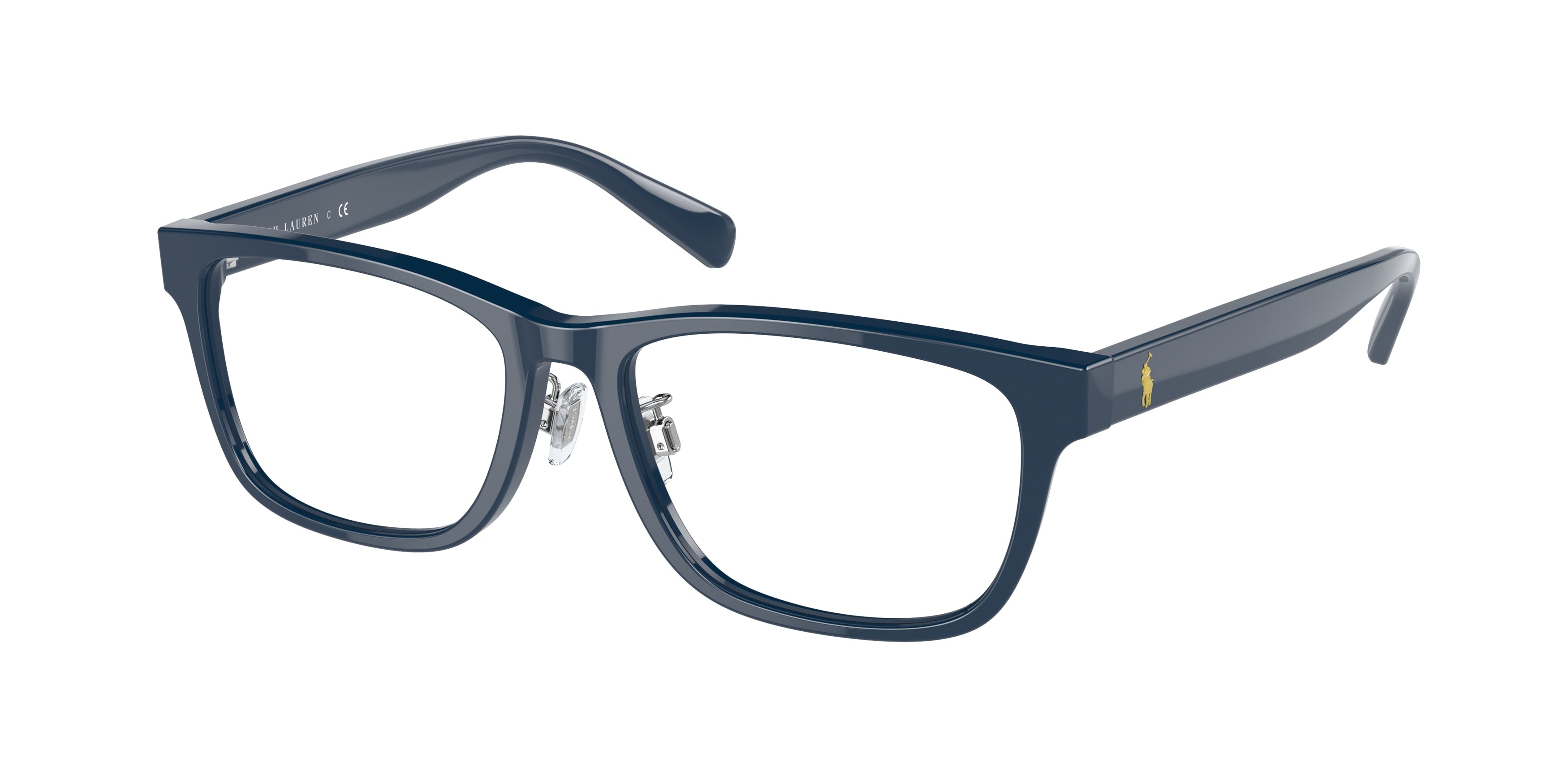 Polo PH2249D Rectangle Eyeglasses  5465-Shiny Navy Blue 54-145-18 - Color Map Blue