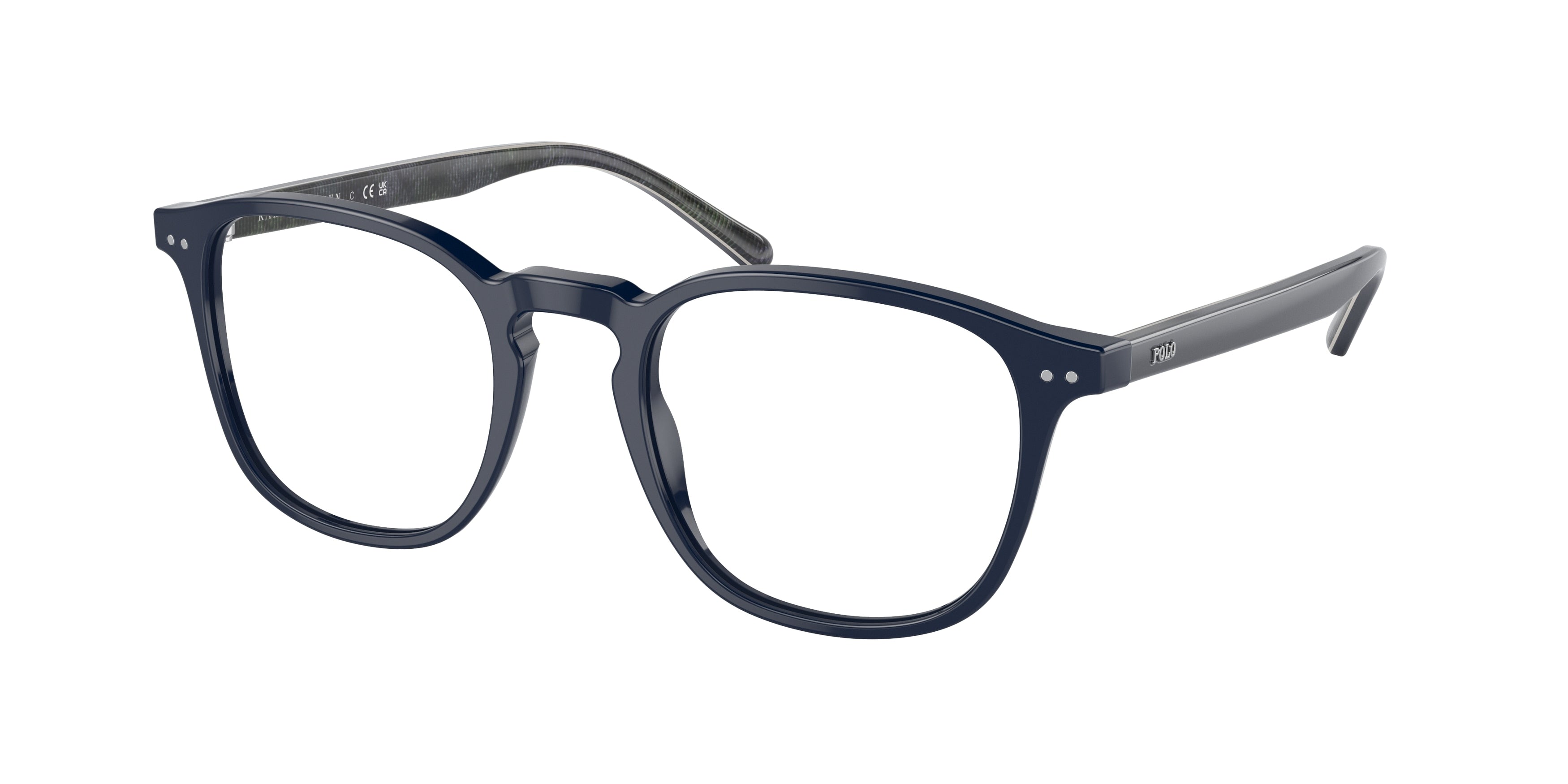 Polo PH2254F Pillow Eyeglasses  5569-Shiny Navy Blue 51-145-21 - Color Map Blue