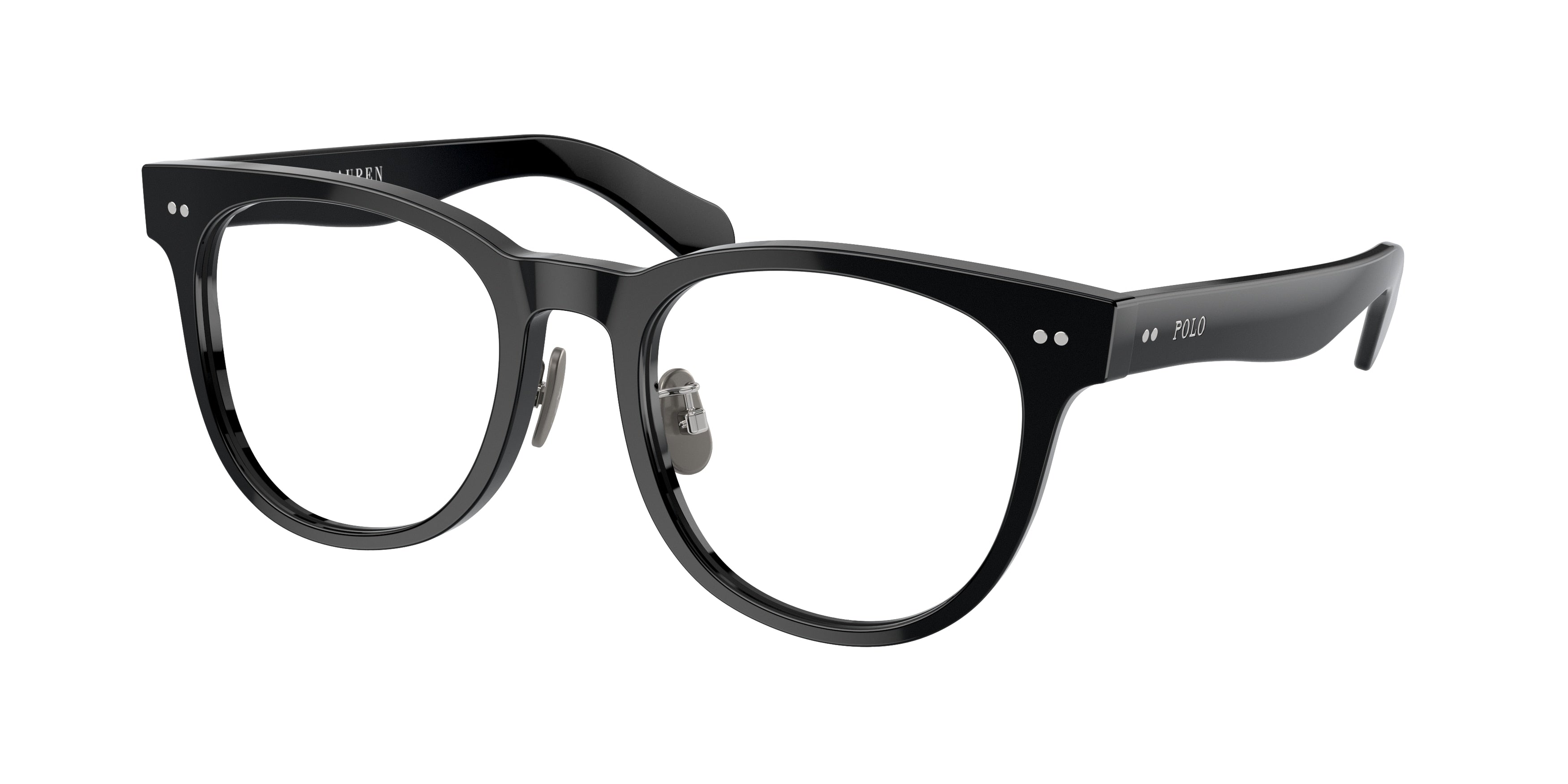 Polo PH2264D Phantos Eyeglasses  5001-Shiny Black 52-145-20 - Color Map Black