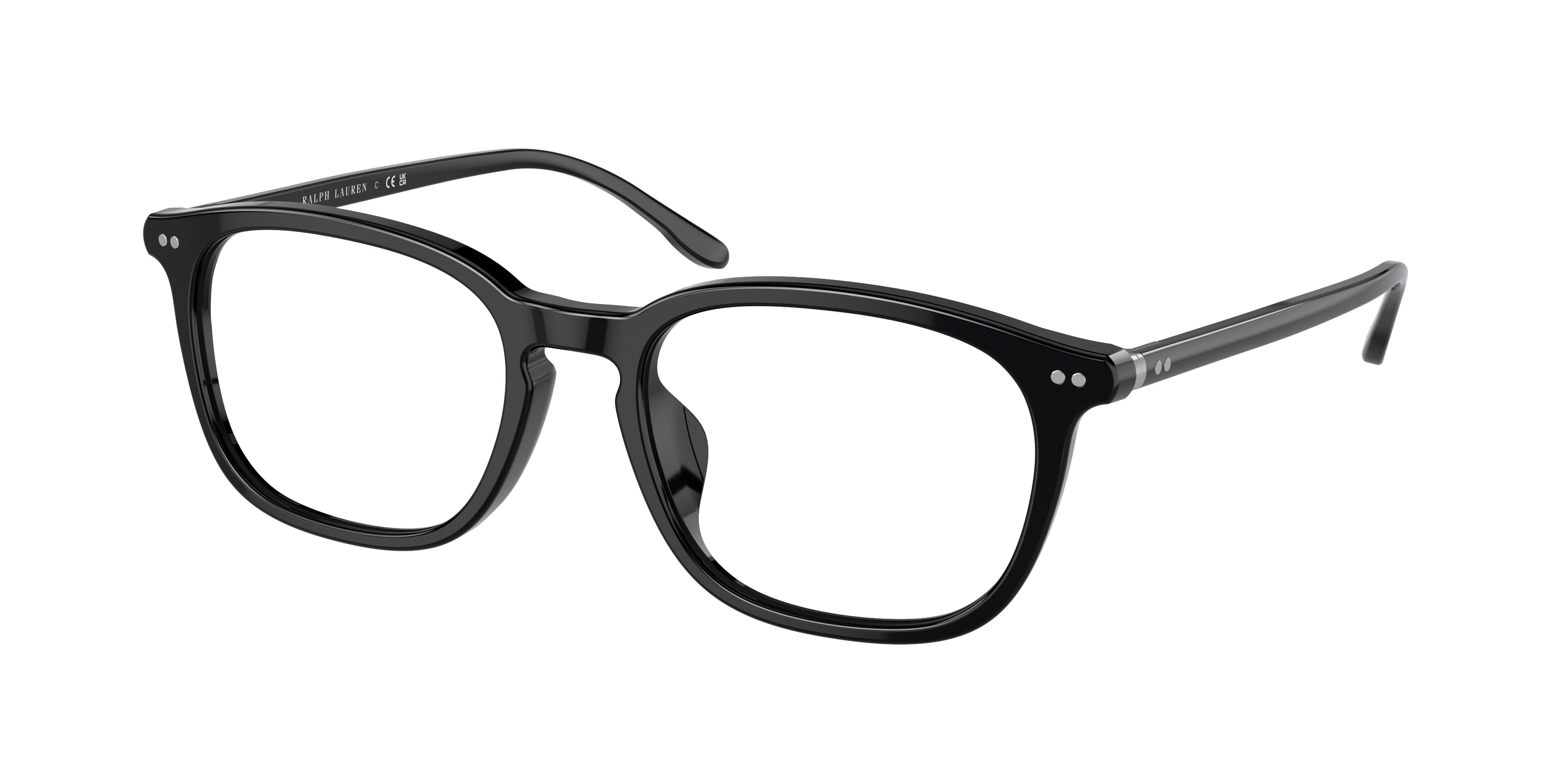 Polo PH2266D Rectangle Eyeglasses  5001-Shiny Black 54-145-19 - Color Map Black