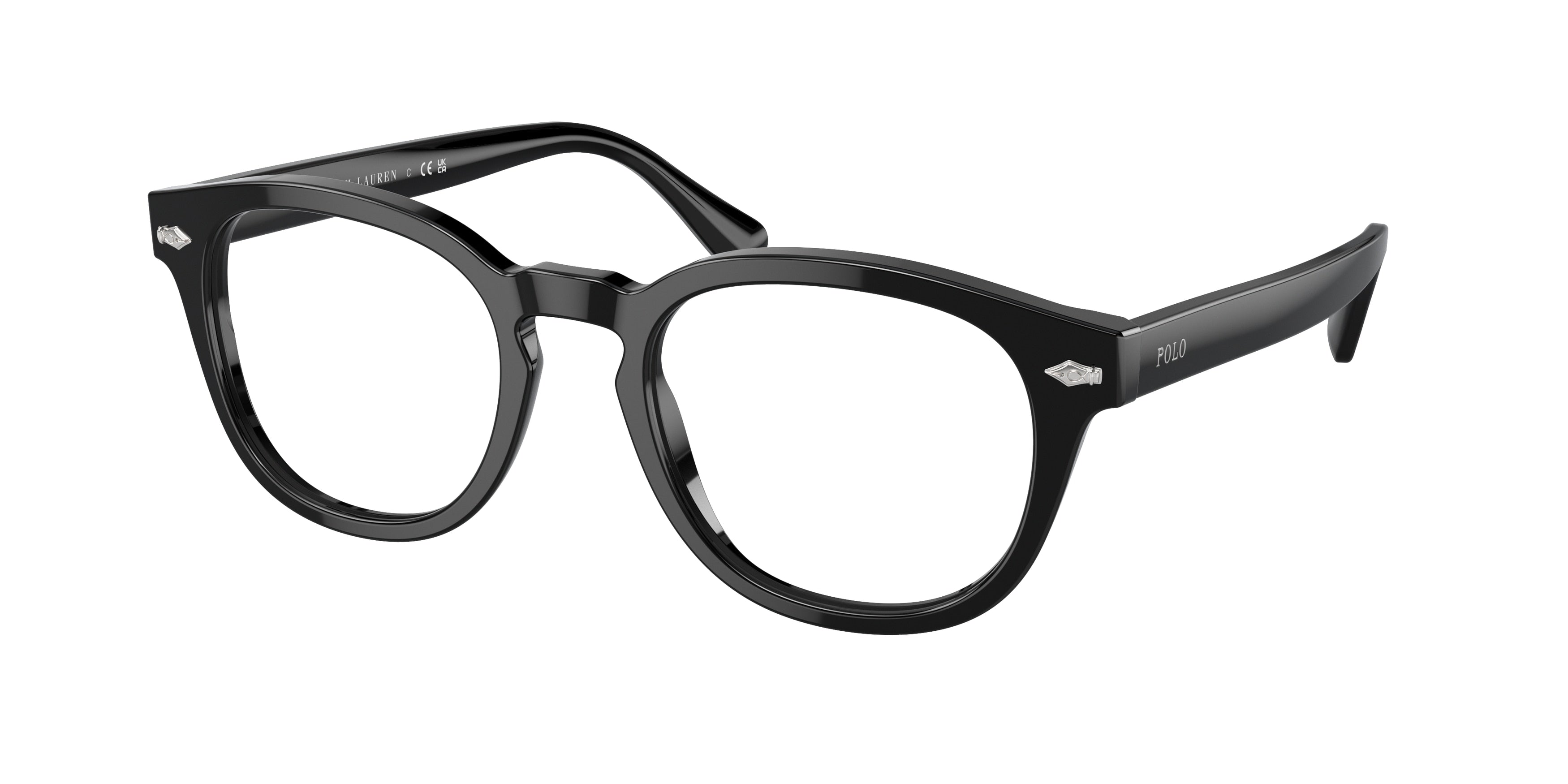 Polo PH2272F Phantos Eyeglasses  5001-Shiny Black 49-145-20 - Color Map Black