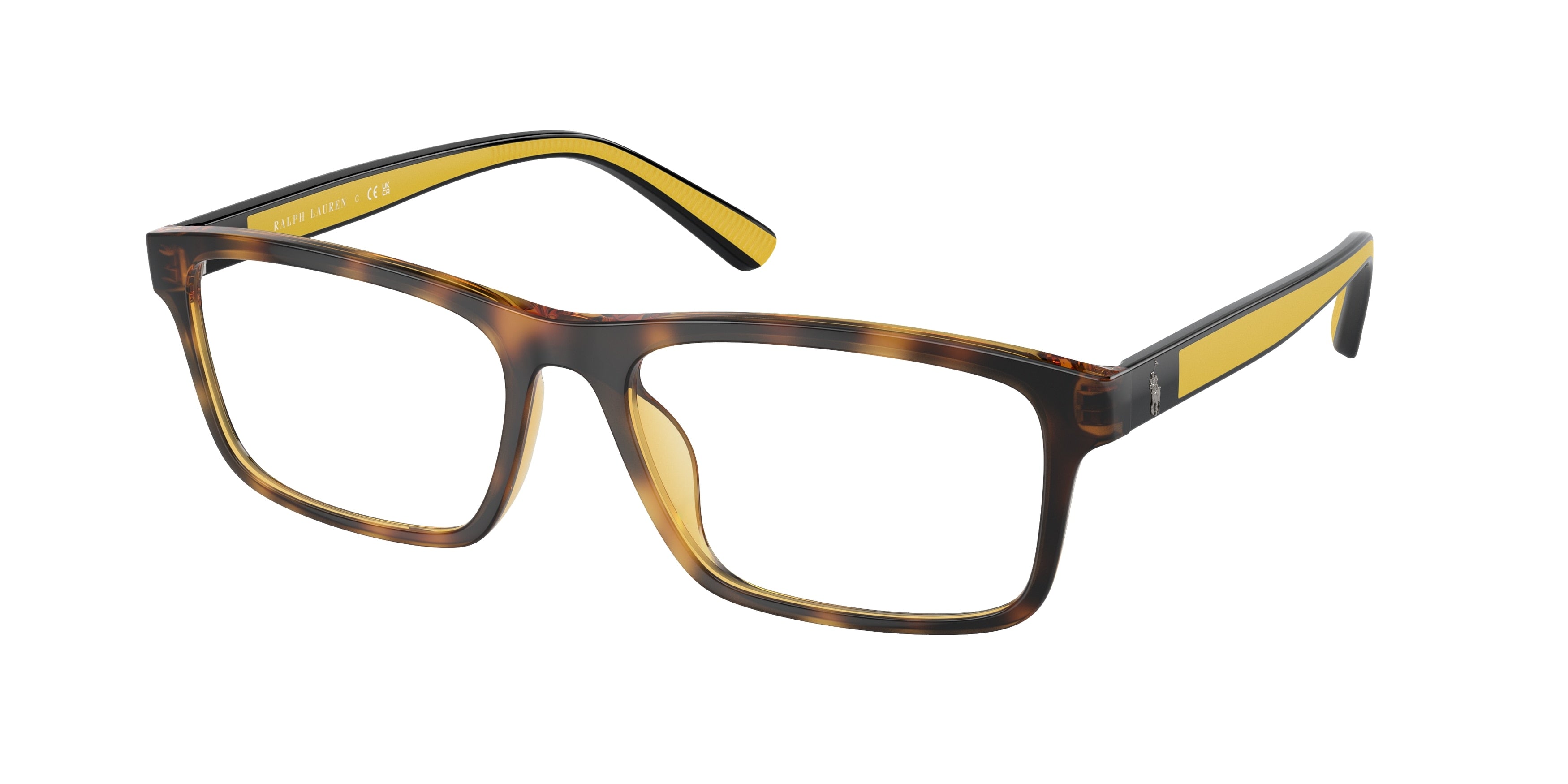 Polo PH2274U Rectangle Eyeglasses  5003-Shiny Havana 56-147-17 - Color Map Tortoise