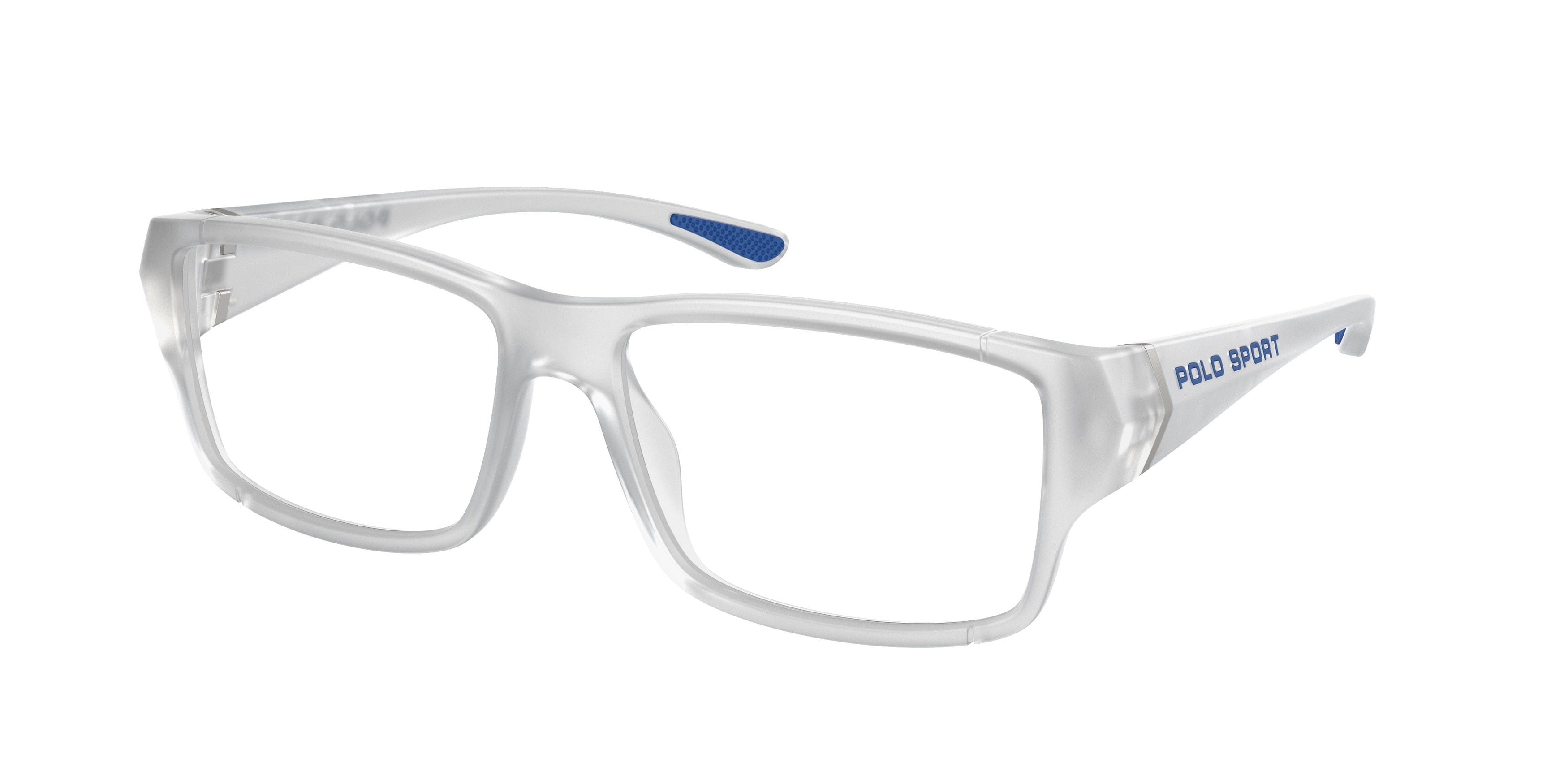 Polo PH2275U Rectangle Eyeglasses  5869-Matte Crystal 57-145-16 - Color Map Transparent