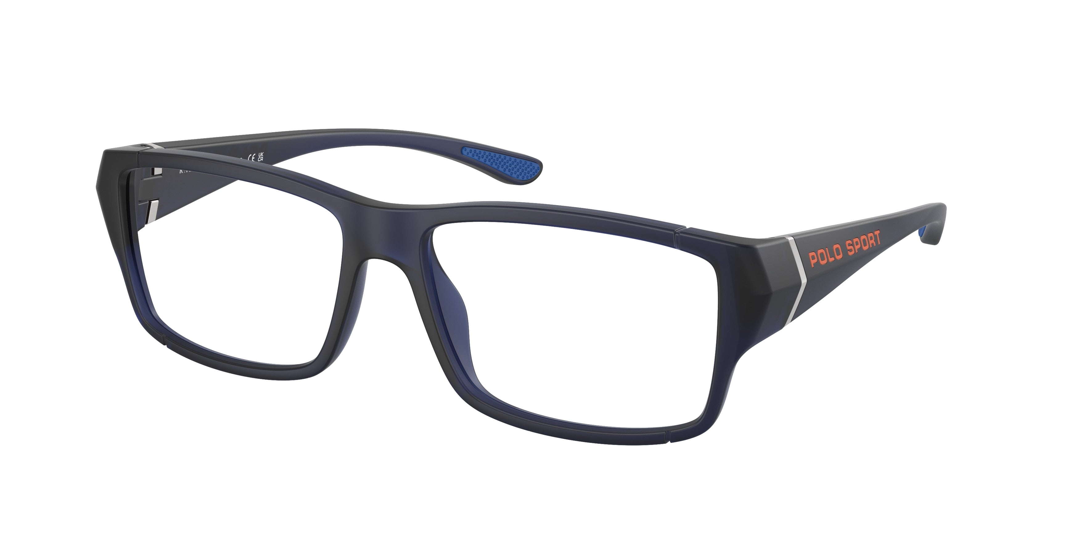 Polo PH2275U Rectangle Eyeglasses  5903-Matte Transparent Blue 57-145-16 - Color Map Blue