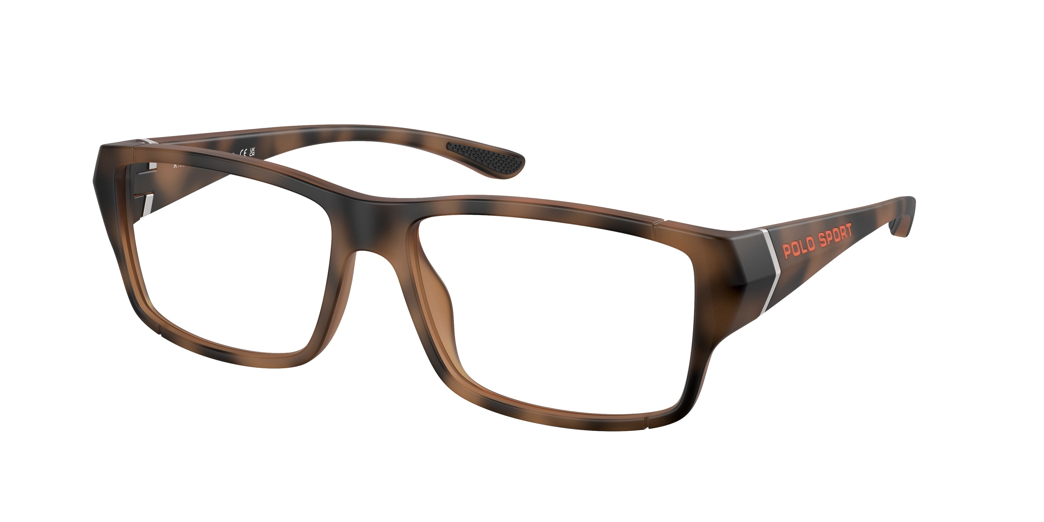 Polo PH2275U Rectangle Eyeglasses  6070-Matte Dark Havana 57-145-16 - Color Map Tortoise