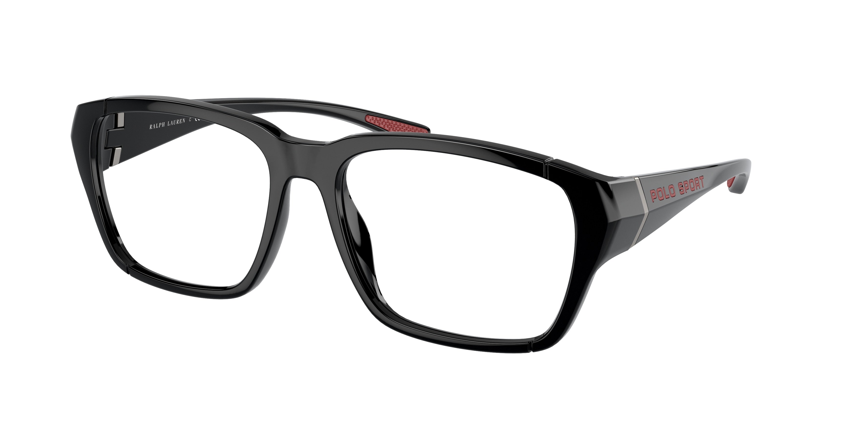 Polo PH2276U Square Eyeglasses  5001-Shiny Black 58-145-17 - Color Map Black