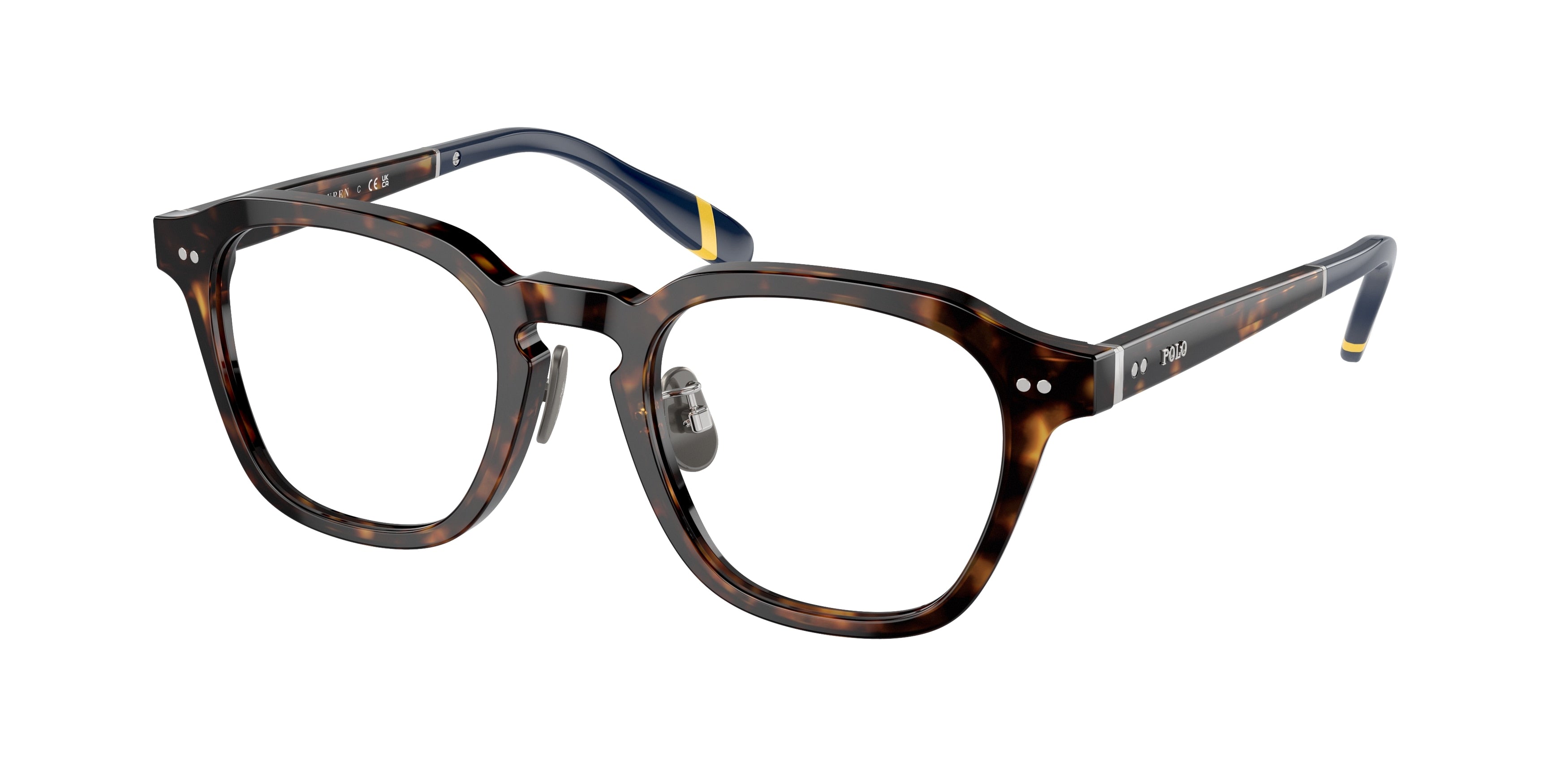 Polo PH2278D Square Eyeglasses  5003-Shiny Havana 49-145-21 - Color Map Tortoise