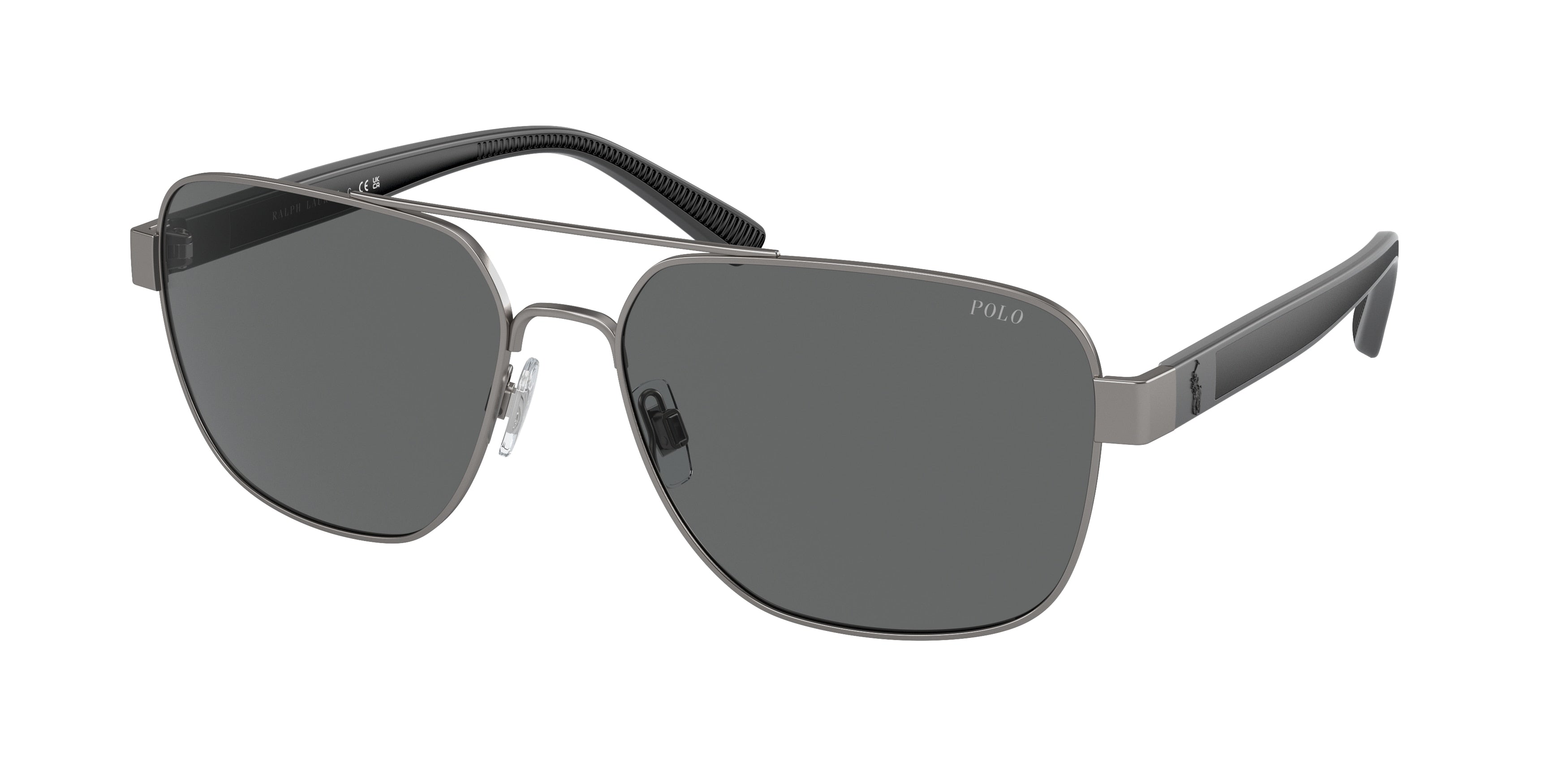 Polo PH3154 Pillow Sunglasses  905087-Matte Gunmetal 62-145-17 - Color Map Grey