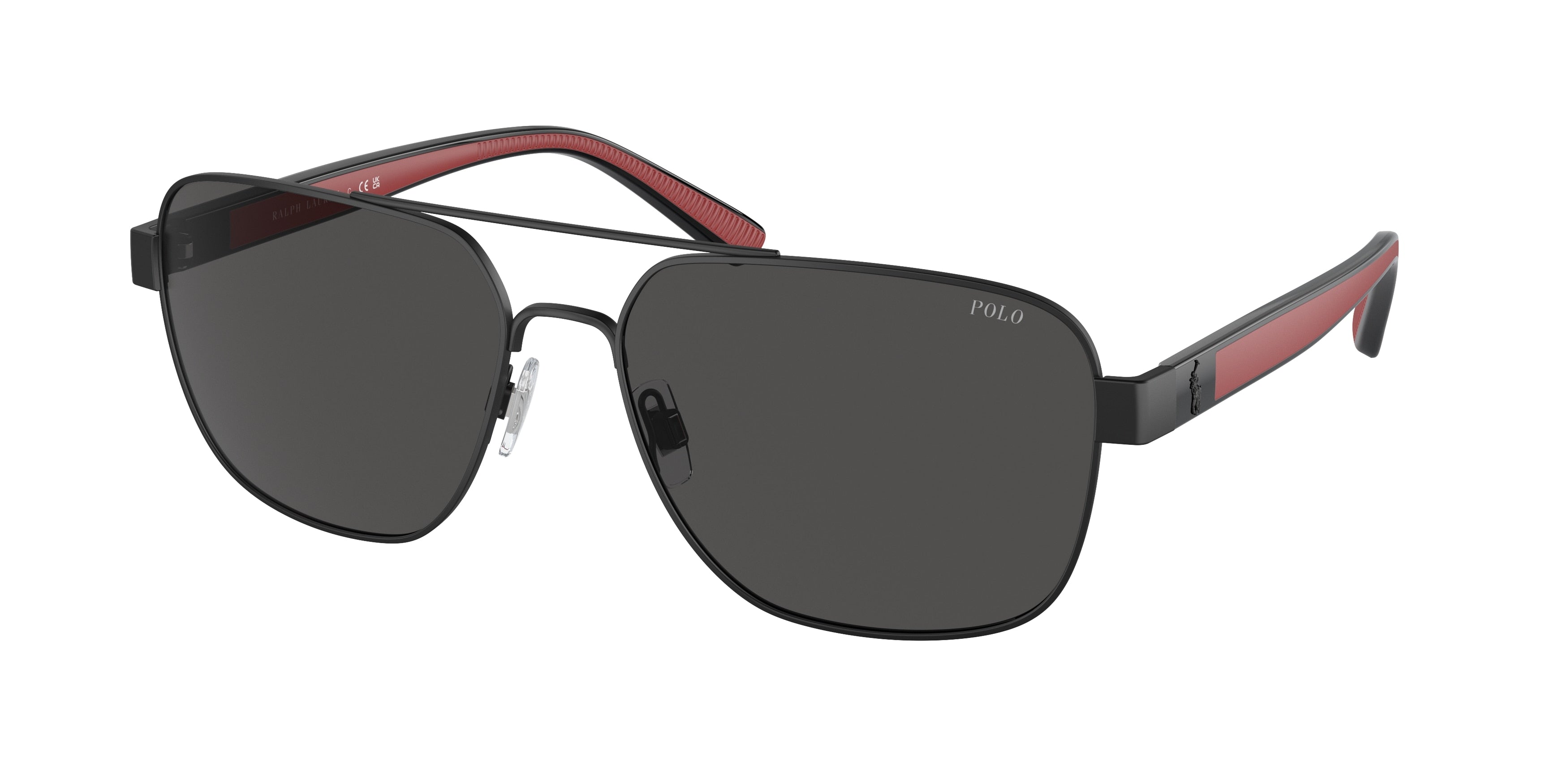 Polo PH3154 Pillow Sunglasses  922387-Matte Black 62-145-17 - Color Map Black