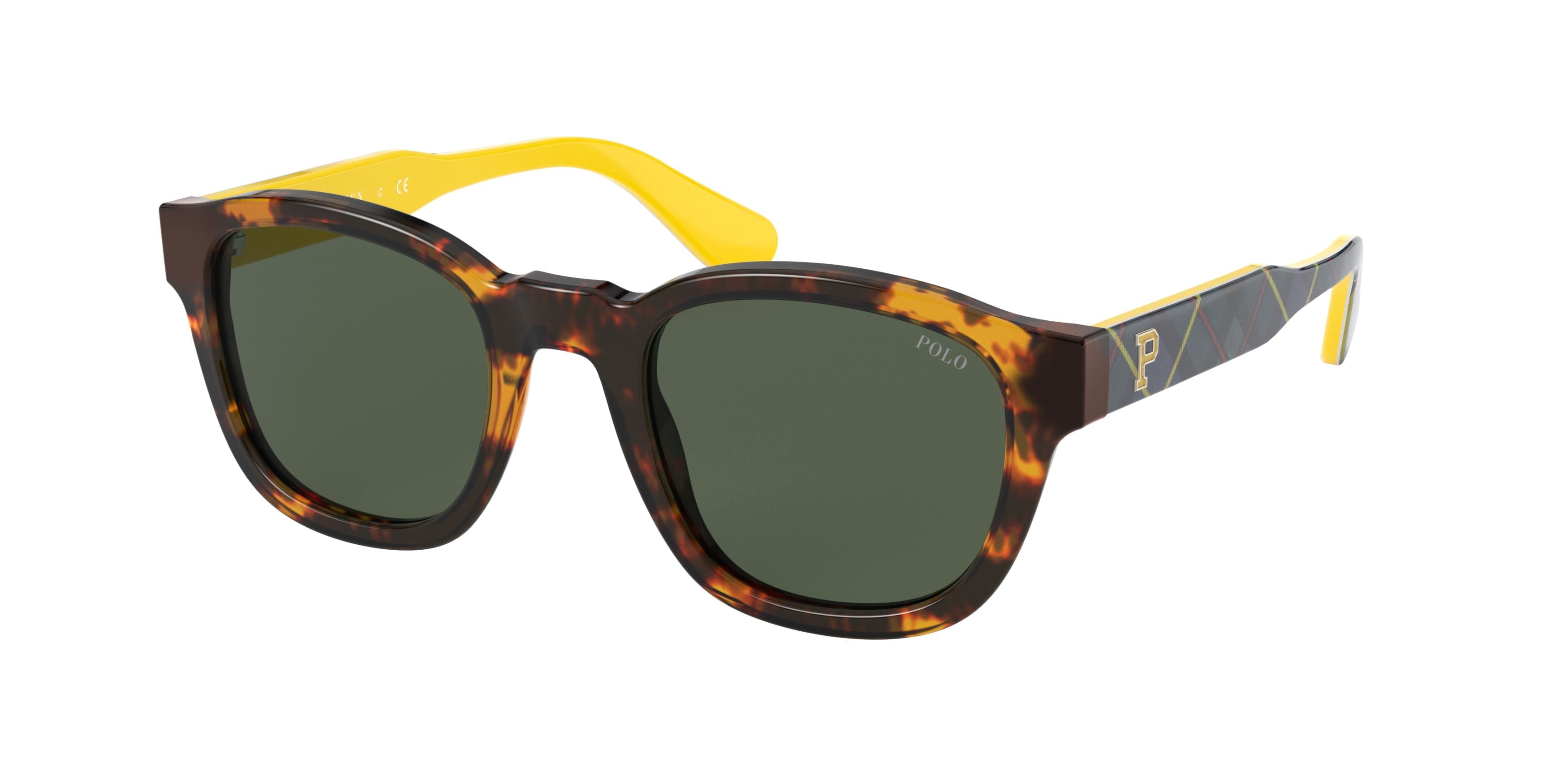 Polo PH4159 Pillow Sunglasses  535171-Shiny New Jerry Tortoise 49-145-22 - Color Map Tortoise