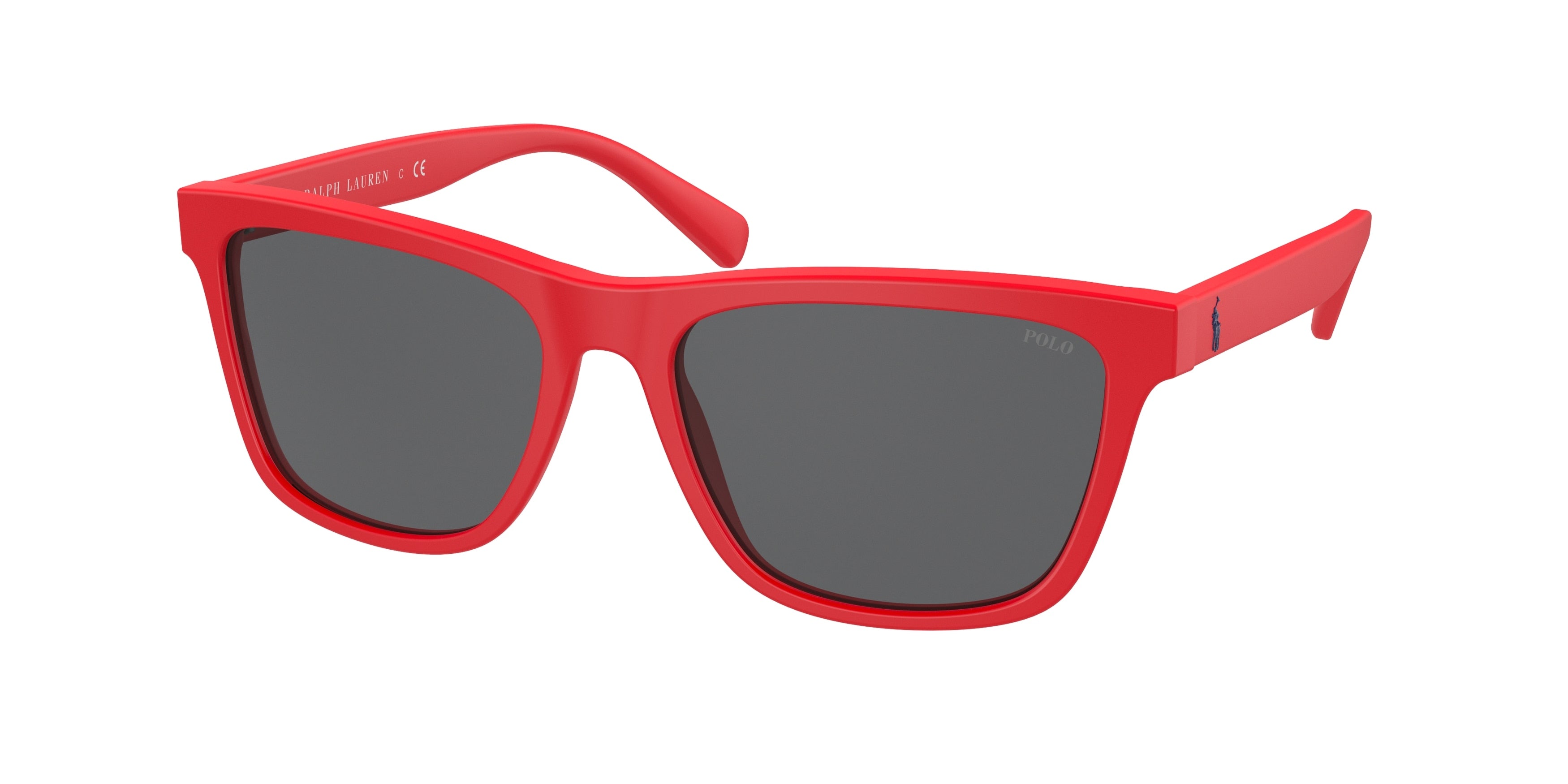 Polo PH4167F Pillow Sunglasses  525787-Matte Red 57-145-17 - Color Map Red