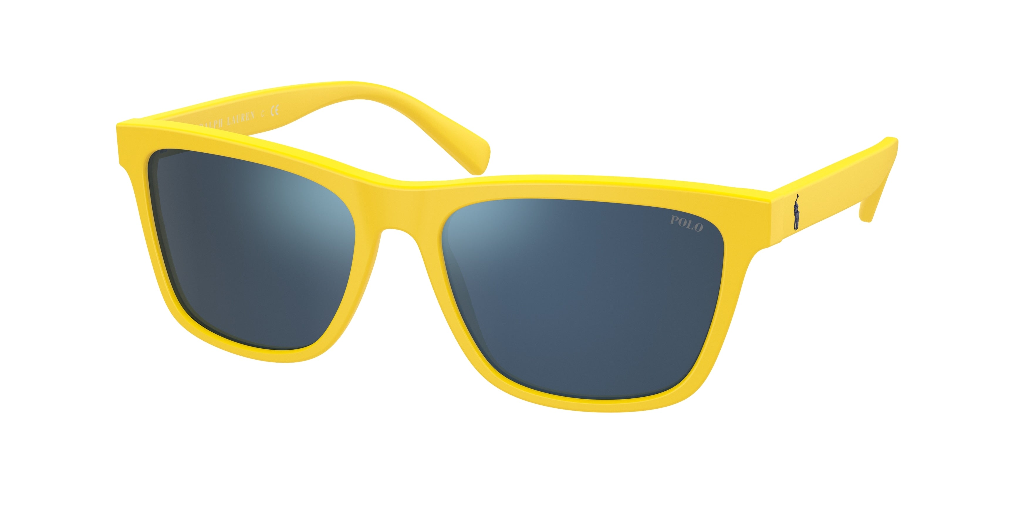 Polo PH4167F Pillow Sunglasses  542055-Matte Yellow 57-145-17 - Color Map Yellow