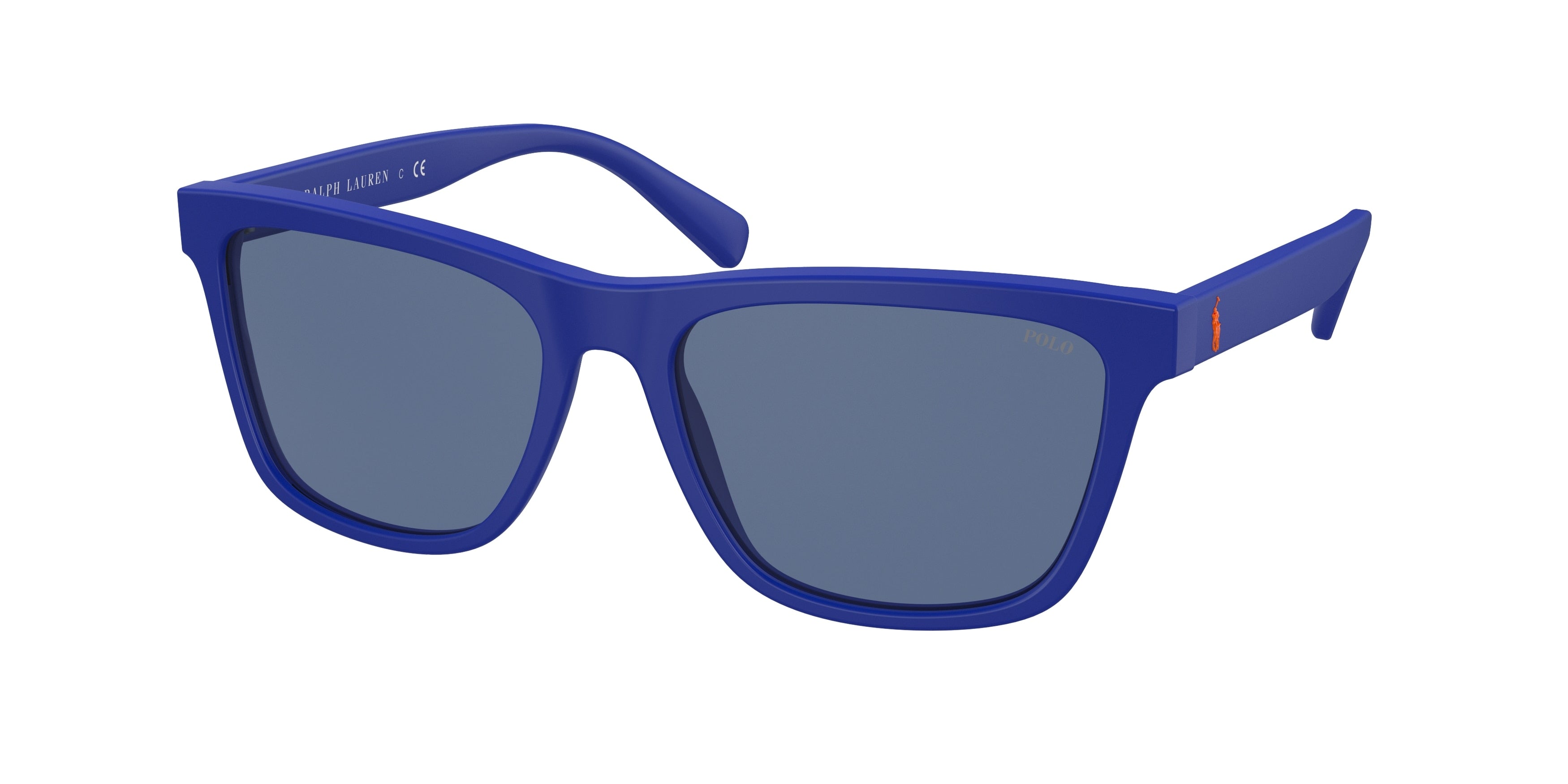 Polo PH4167F Pillow Sunglasses  596280-Matte Royal Blue 57-145-17 - Color Map Blue