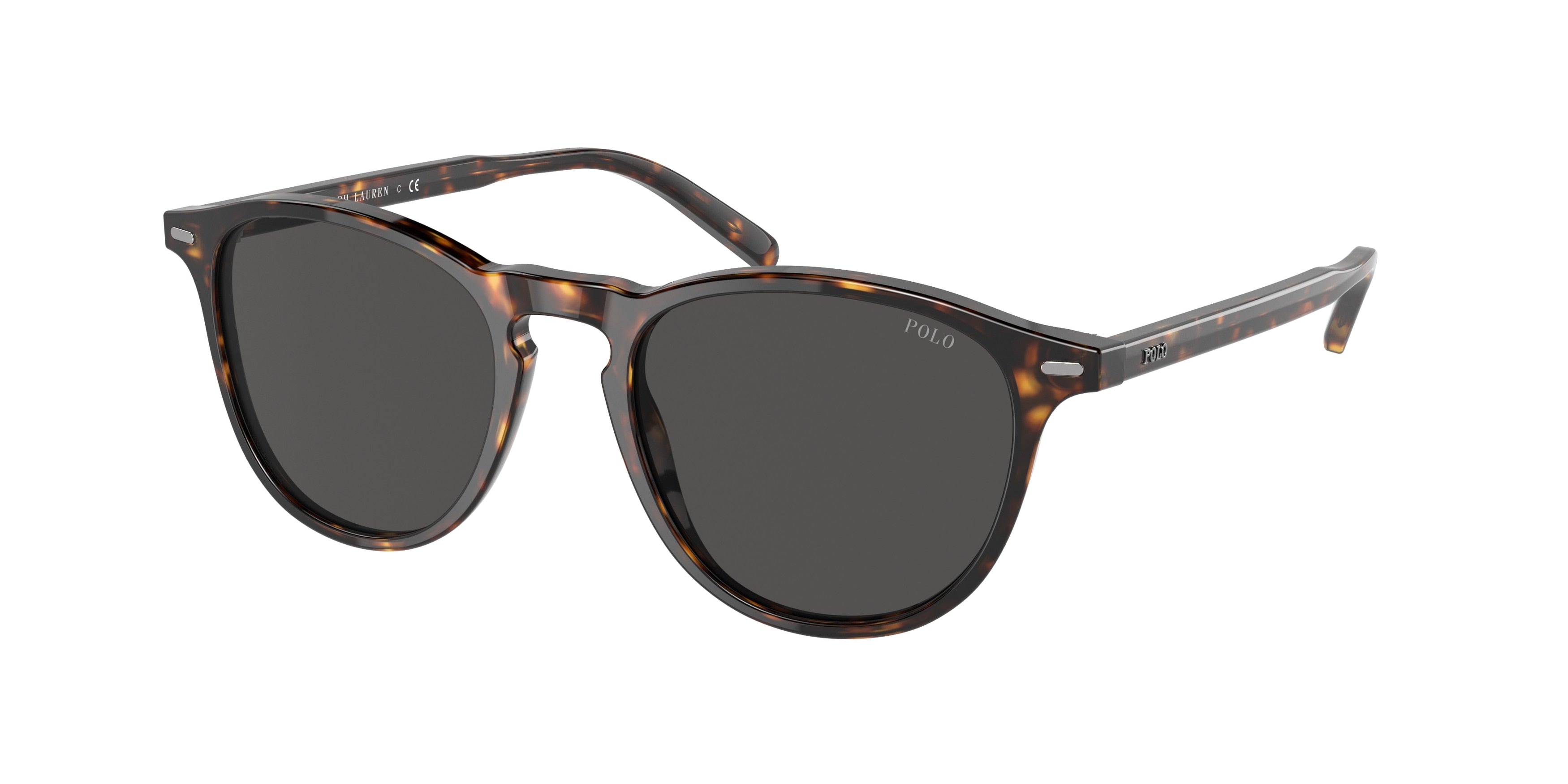 Polo PH4181F Phantos Sunglasses  500387-Shiny Dark Havana 53-145-18 - Color Map Tortoise