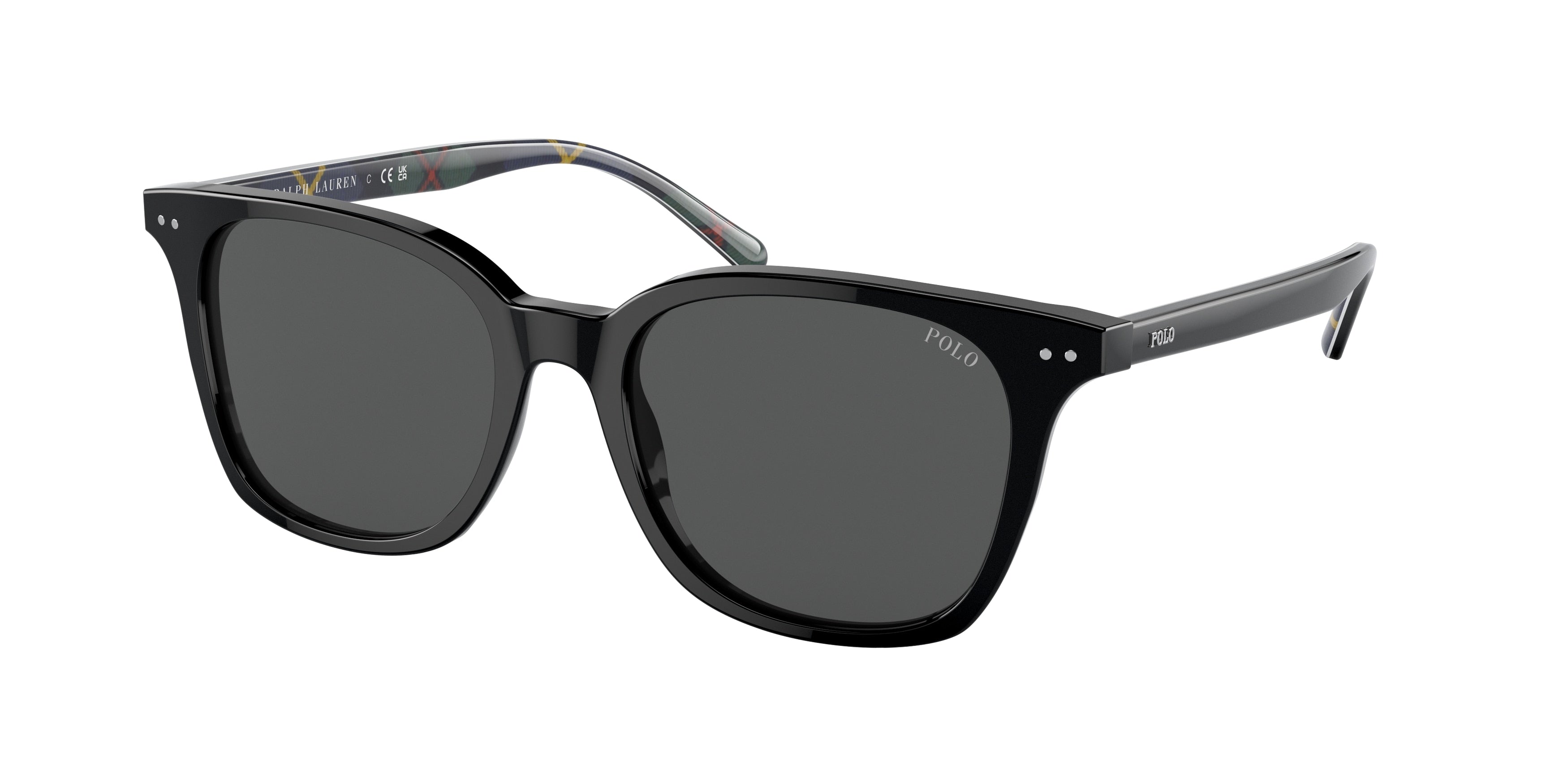 Polo PH4187F Pillow Sunglasses  500187-Shiny Black 53-145-18 - Color Map Black