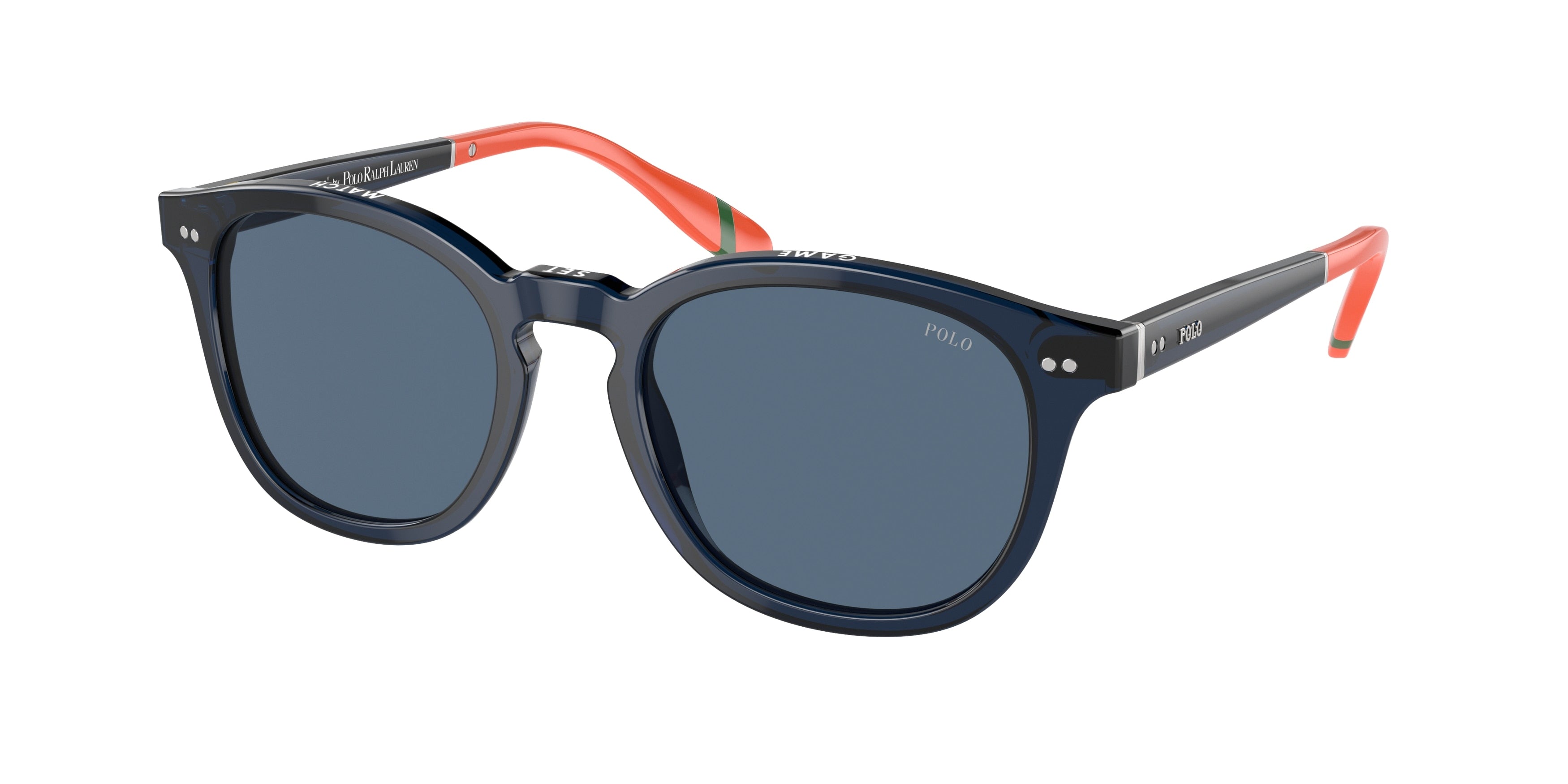 Polo PH4206 Phantos Sunglasses  547080-Shiny Transparent Navy Blue 52-145-20 - Color Map Blue