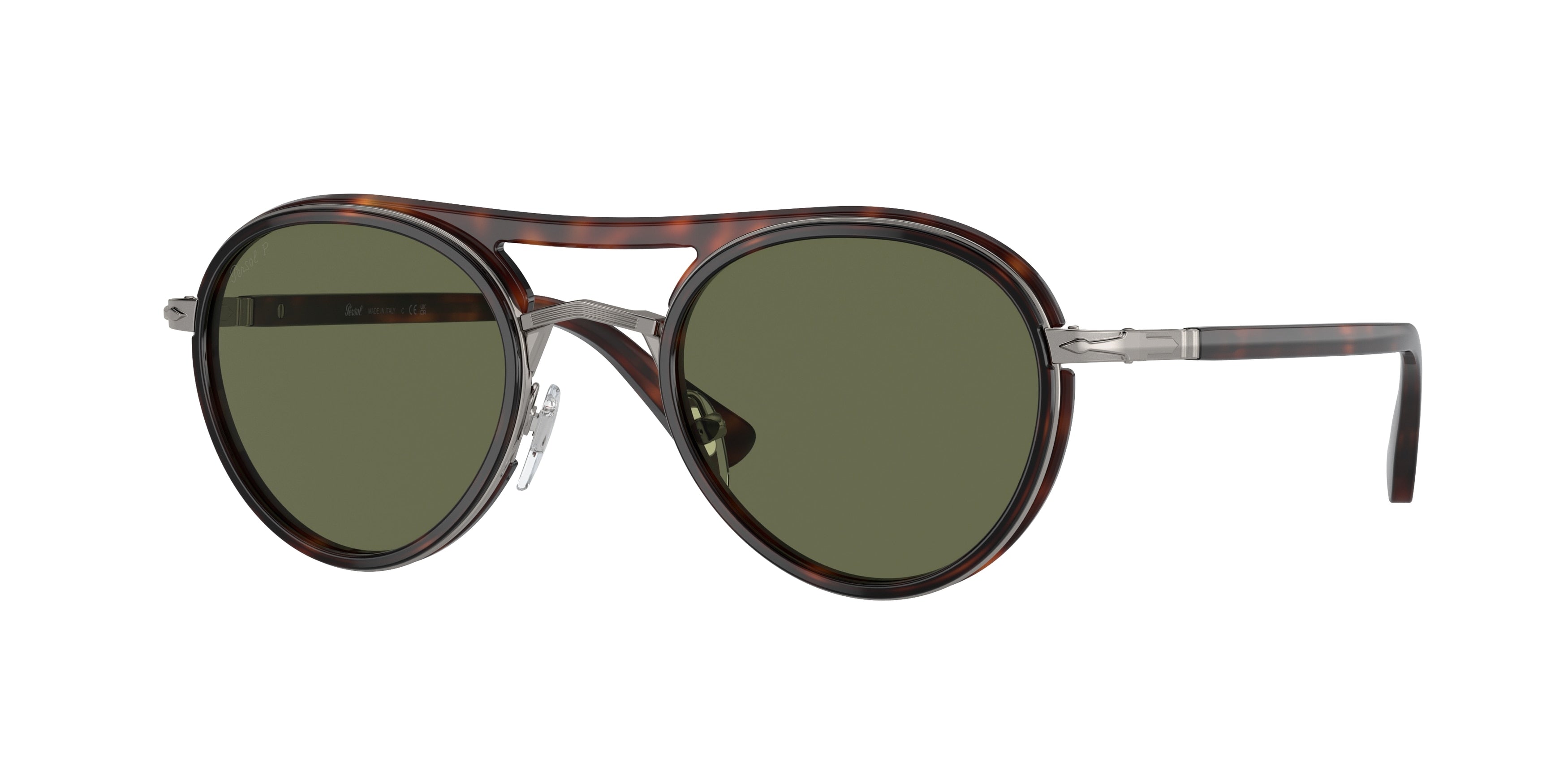 Persol PO2485S Phantos Sunglasses  114458-Gunmetal/Havana 48-145-21 - Color Map Grey