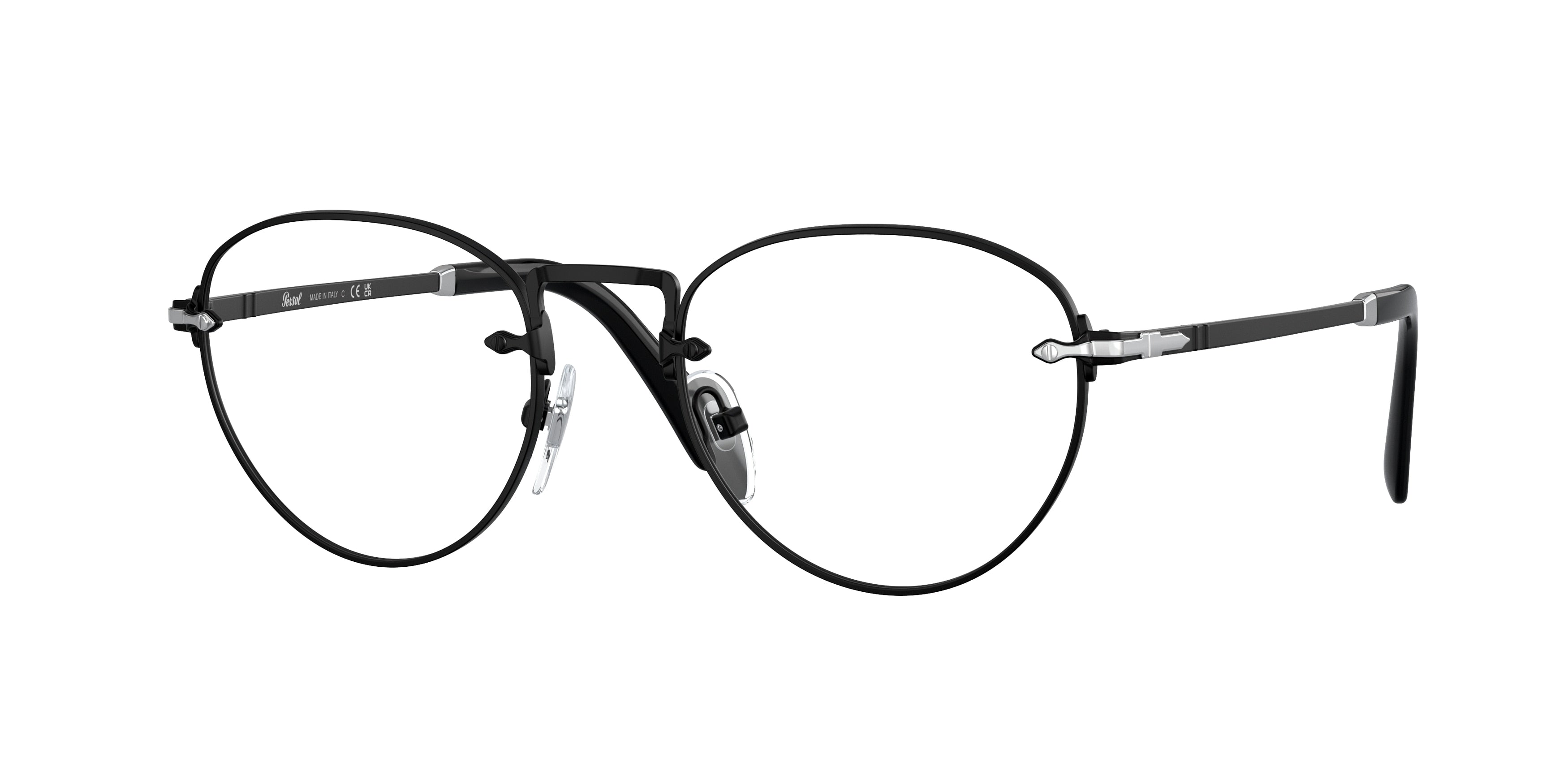 Persol PO2491V Phantos Eyeglasses  1078-Black 51-145-20 - Color Map Black