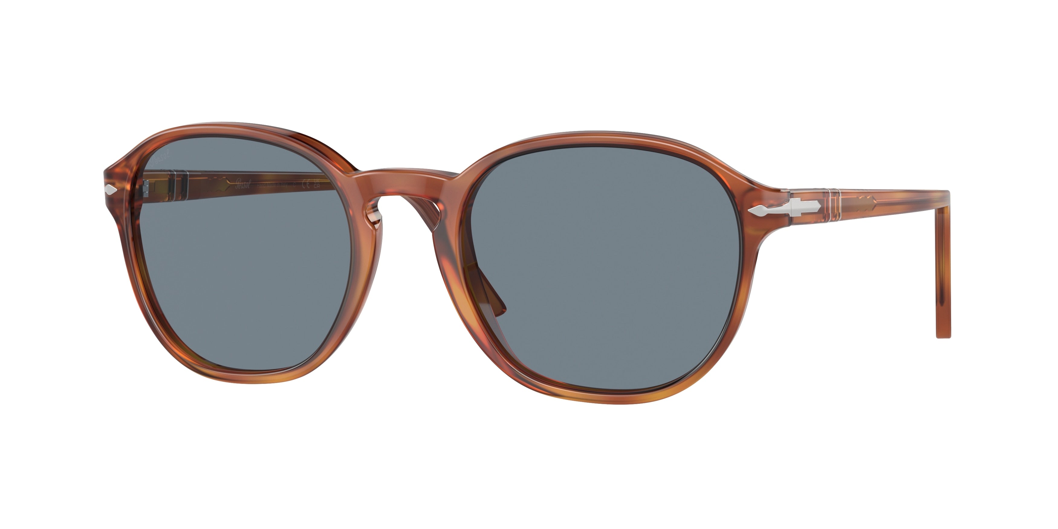 Persol PO3343S Pillow Sunglasses  96/56-Terra Di Siena 55-145-21 - Color Map Brown