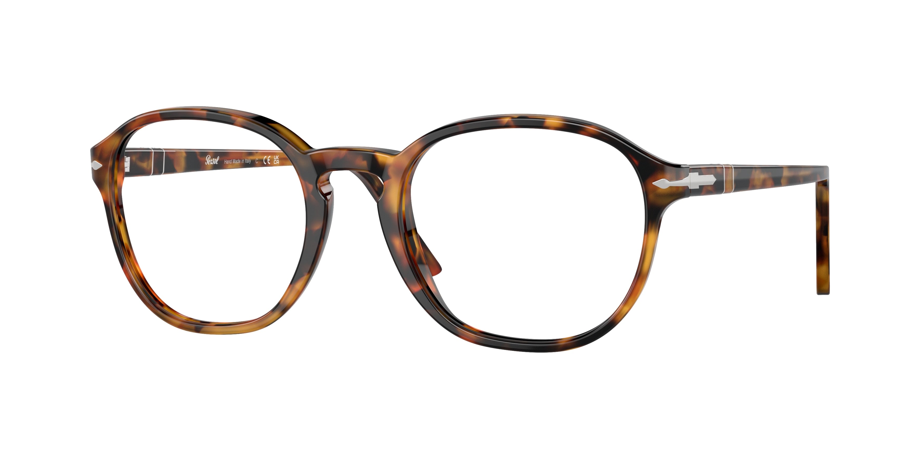 Persol PO3343V Phantos Eyeglasses  1052-Madreterra 53-145-21 - Color Map Tortoise