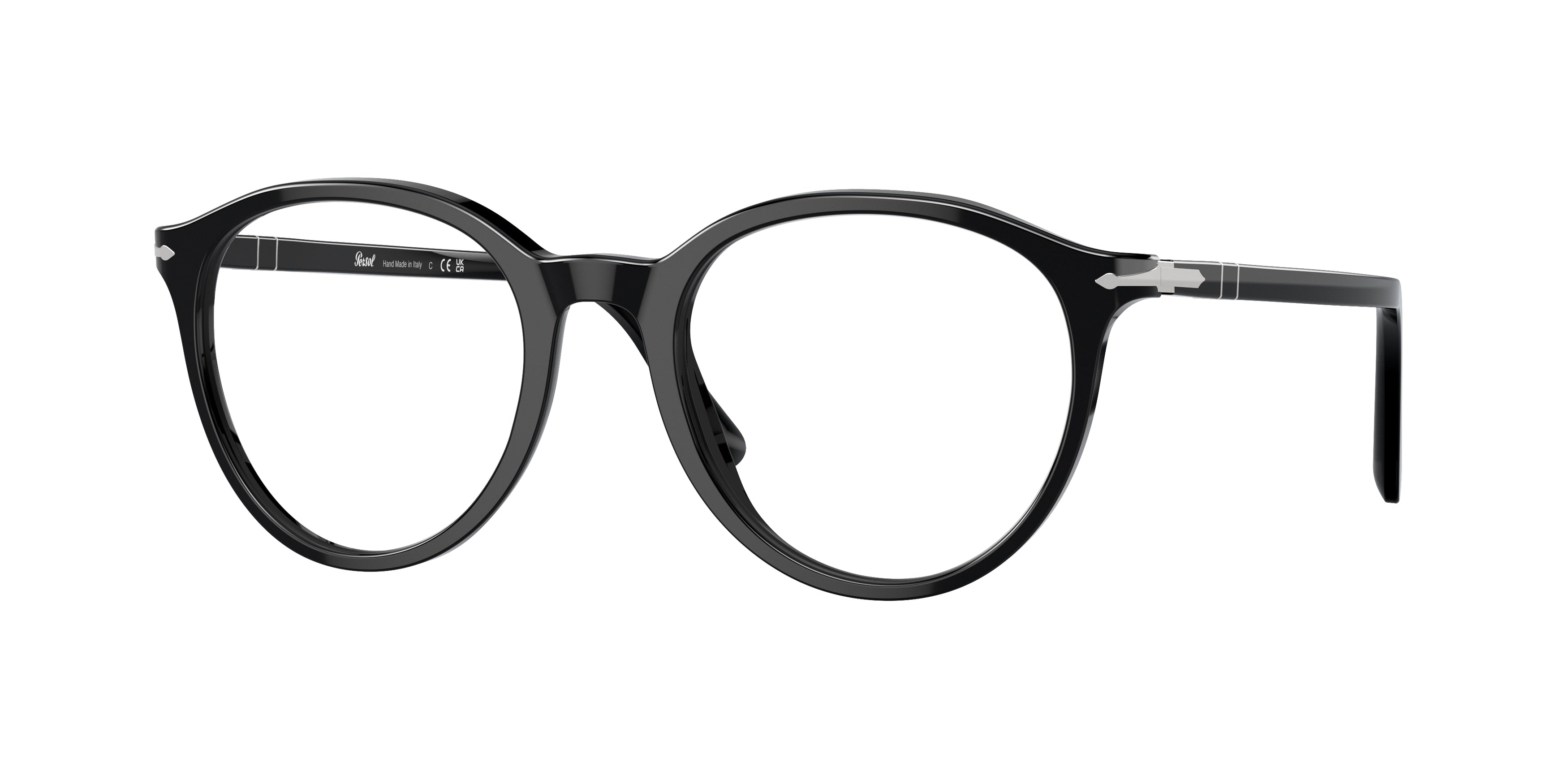 Persol PO3353V Phantos Eyeglasses  95-Black 53-145-20 - Color Map Black