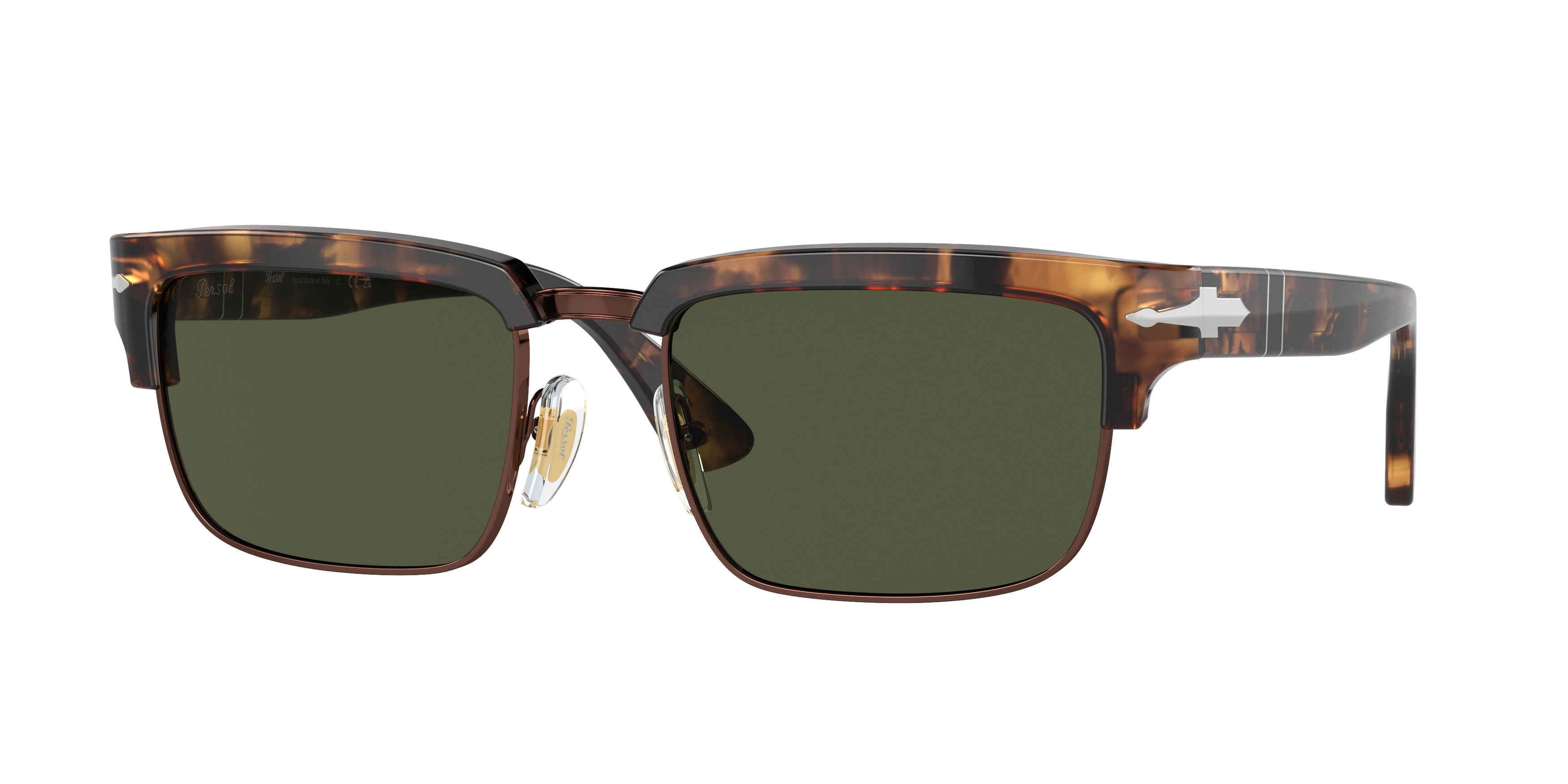 Persol PO3354S Rectangle Sunglasses  110231-Honey Tortoise/Brown 56-145-20 - Color Map Tortoise