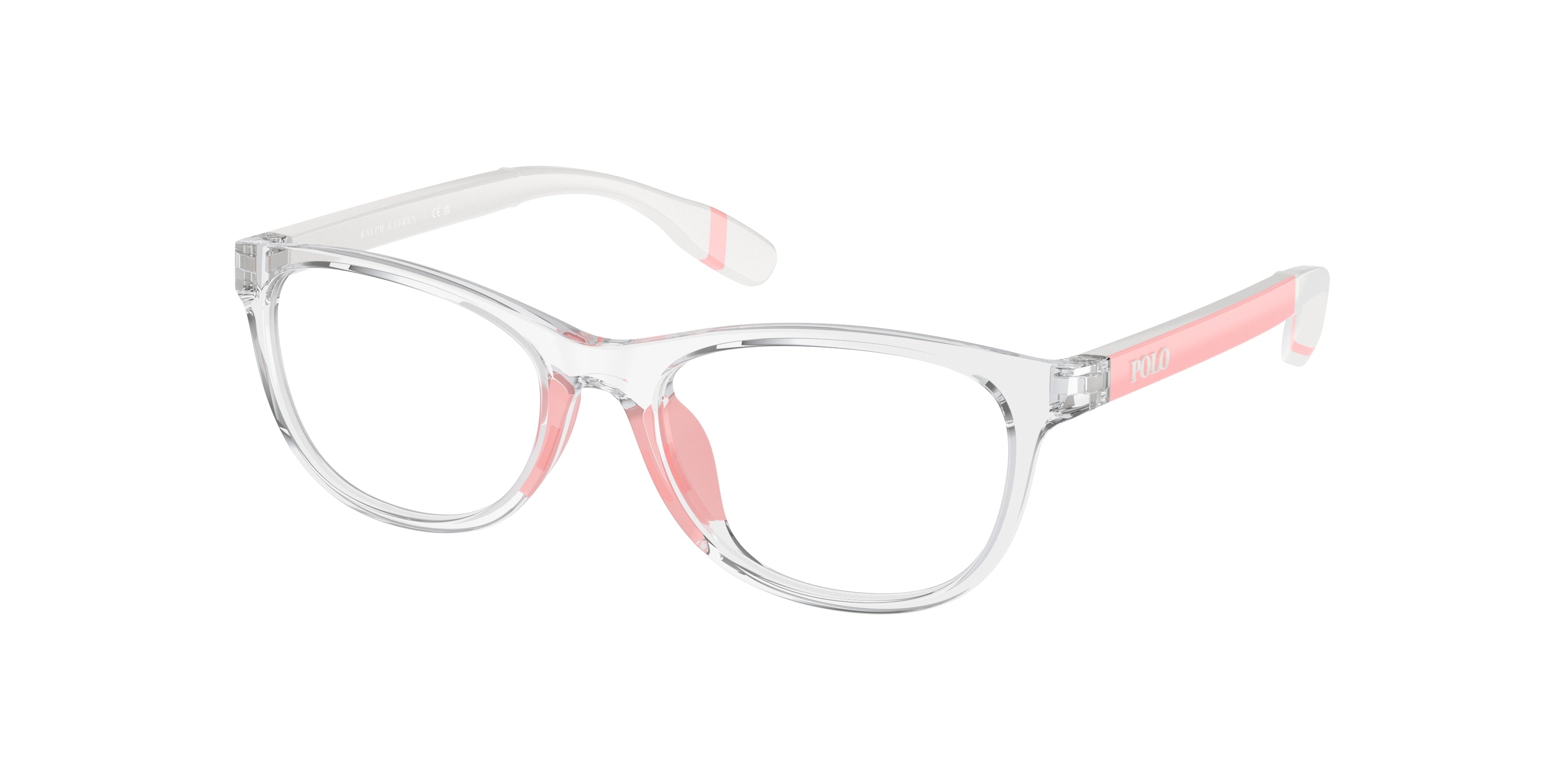 Polo Prep PP8548U Cat Eye Eyeglasses  5869-Shiny Crystal 49-130-16 - Color Map Transparent