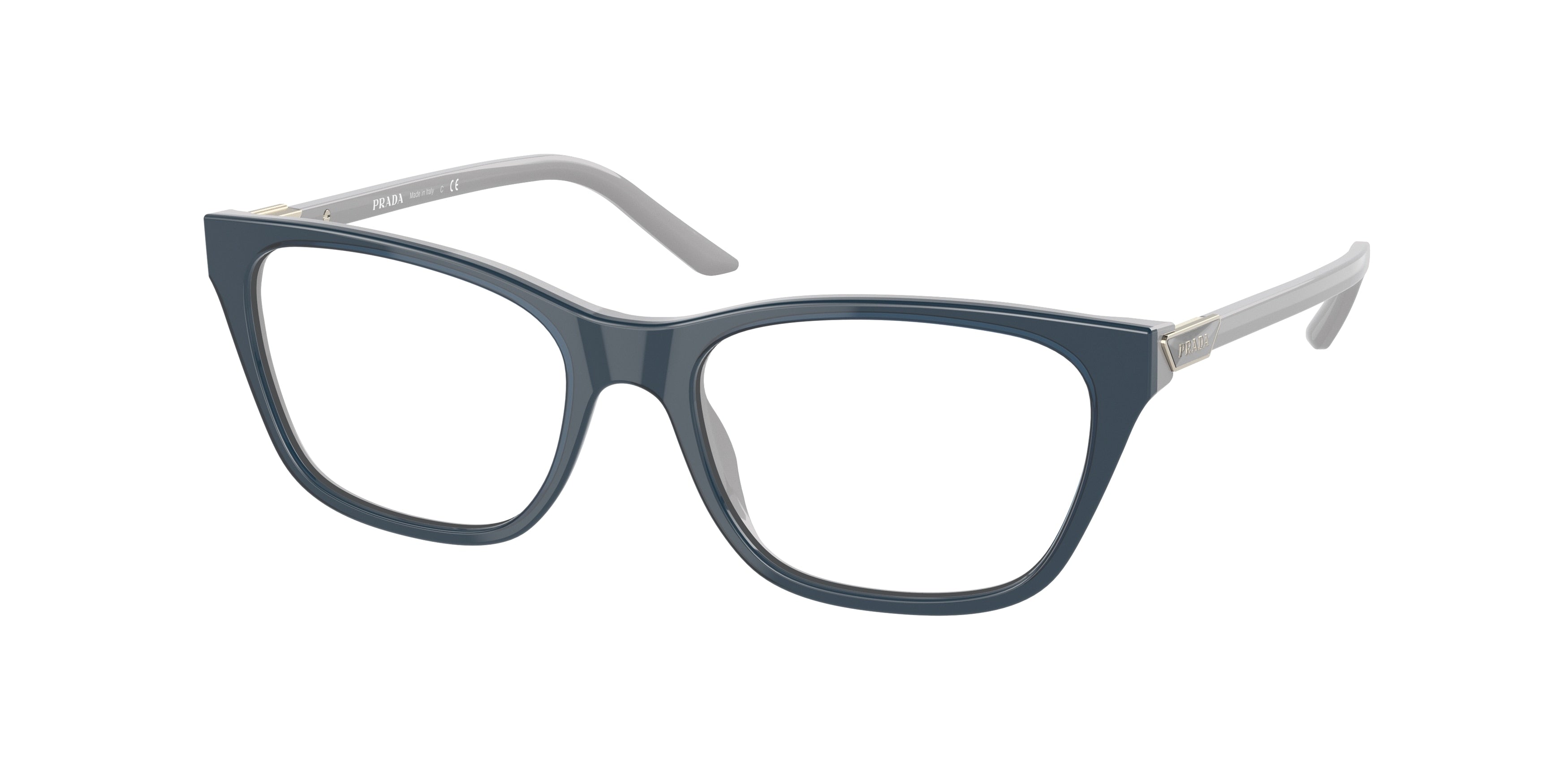 Prada PR05YV Butterfly Eyeglasses  08Y1O1-Fiordaliso/Crystal 51-140-17 - Color Map Blue