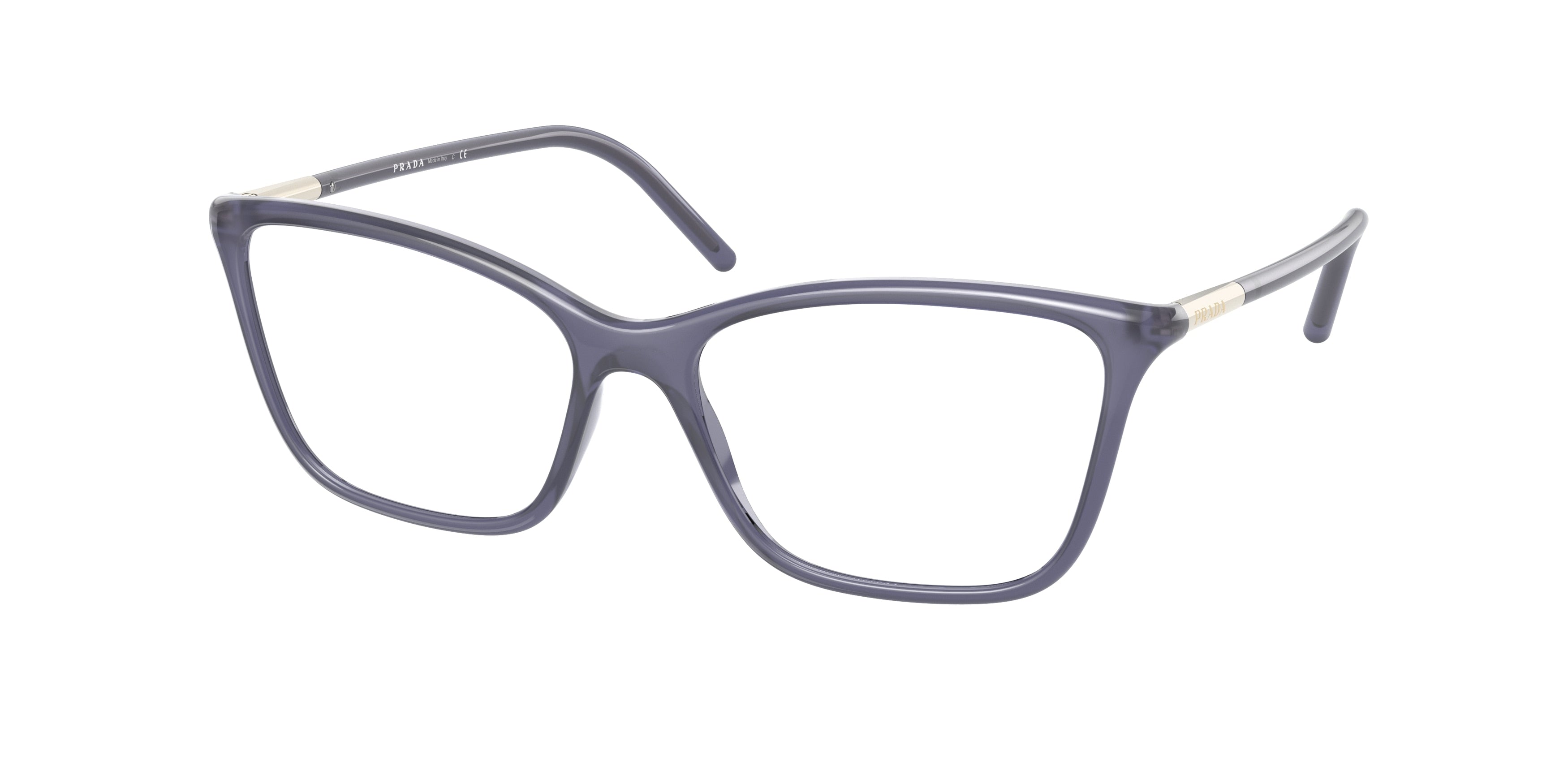 Prada PR08WV Cat Eye Eyeglasses  06M1O1-Bluette 55-140-16 - Color Map Blue