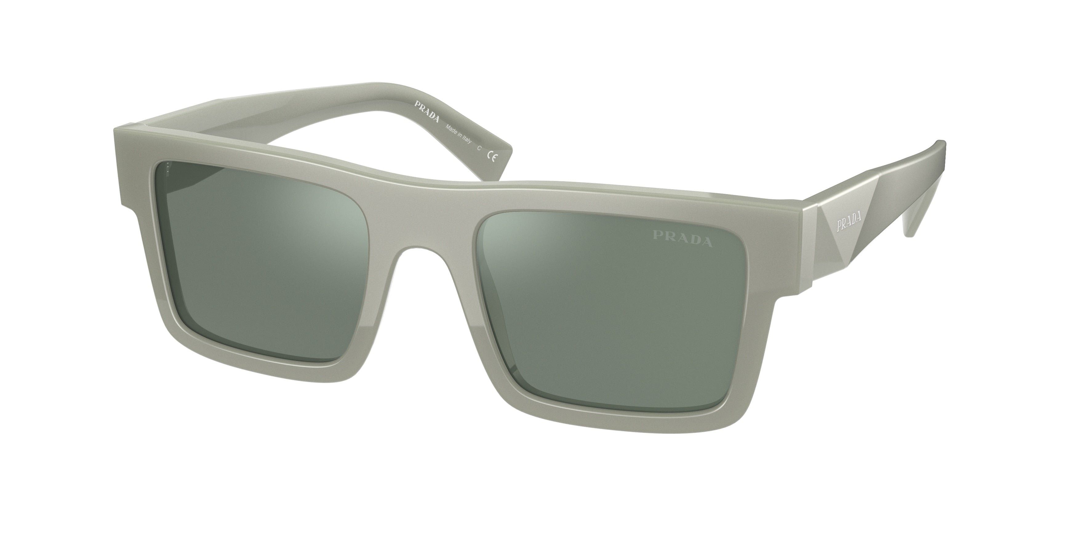 Prada PR19WS Rectangle Sunglasses  TH904M-Ardesia 52-145-21 - Color Map Grey