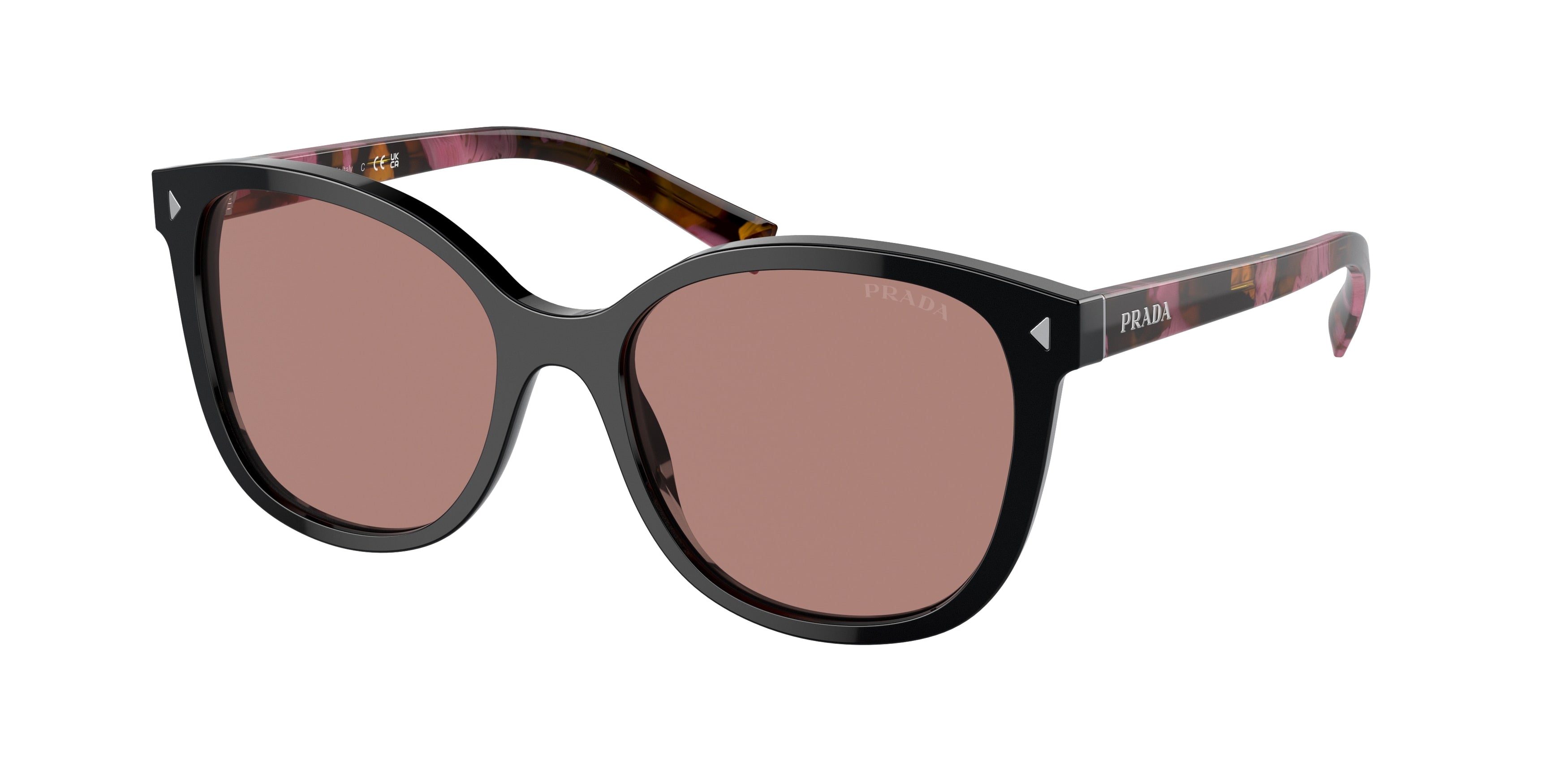 Prada PR22ZS Square Sunglasses  12O10D-Mogano 53-145-17 - Color Map Brown