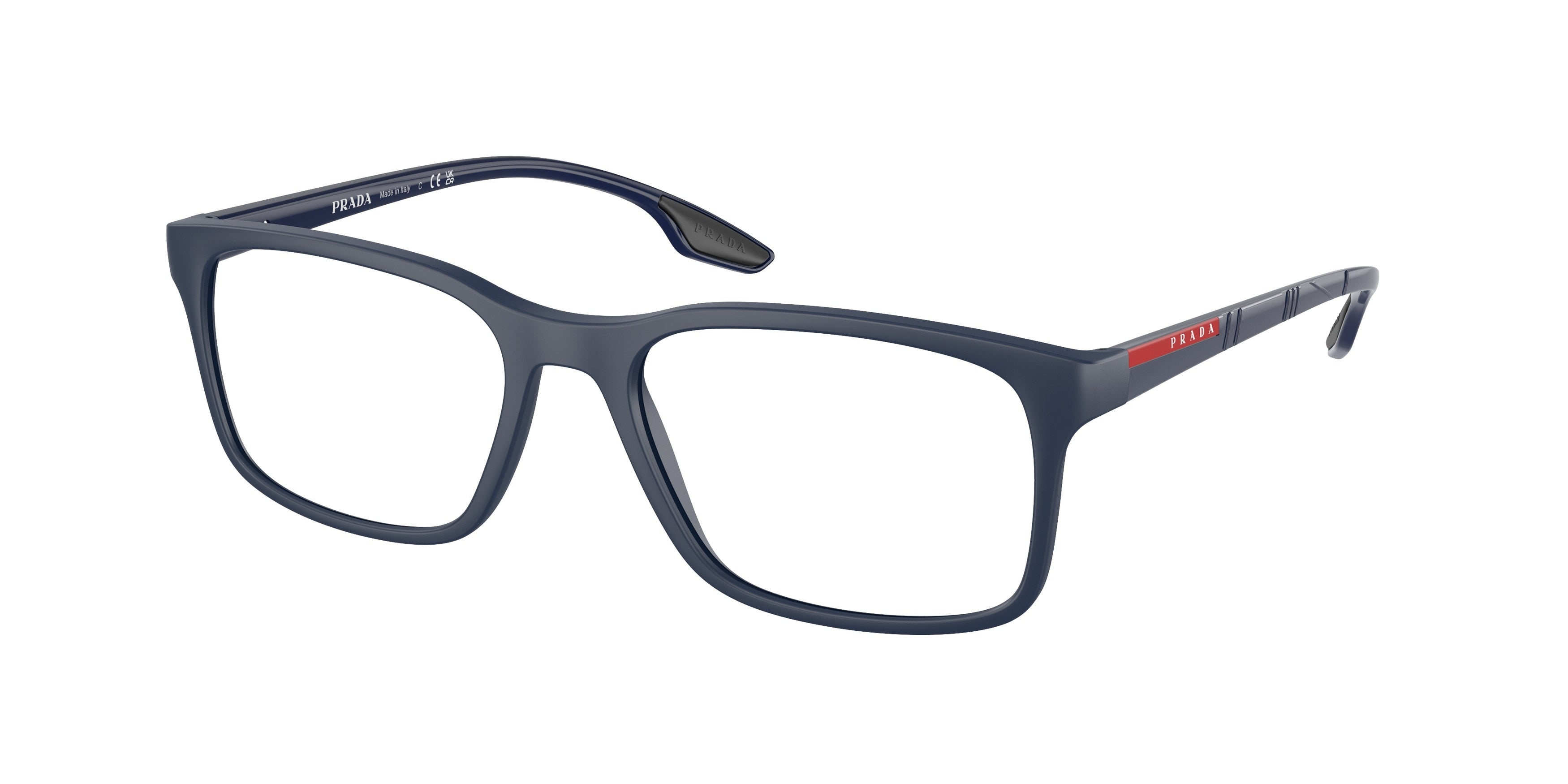 Prada Linea Rossa LIFESTYLE PS01LV Pillow Eyeglasses  TWY1O1-Matte Blue 54-145-18 - Color Map Blue