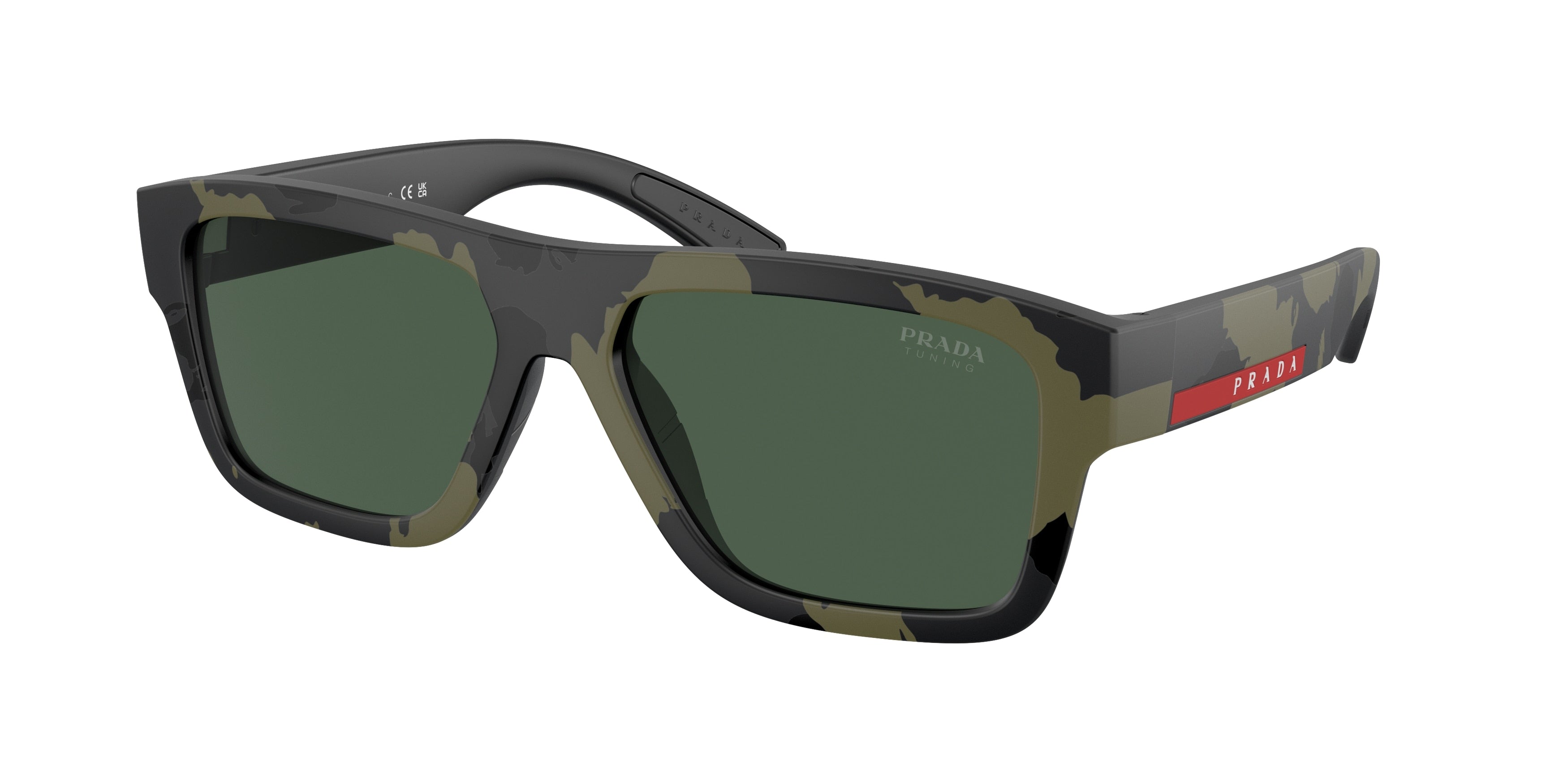 Prada Linea Rossa PS04ZS Square Sunglasses  14X90I- 56-145-16 - Color Map Green