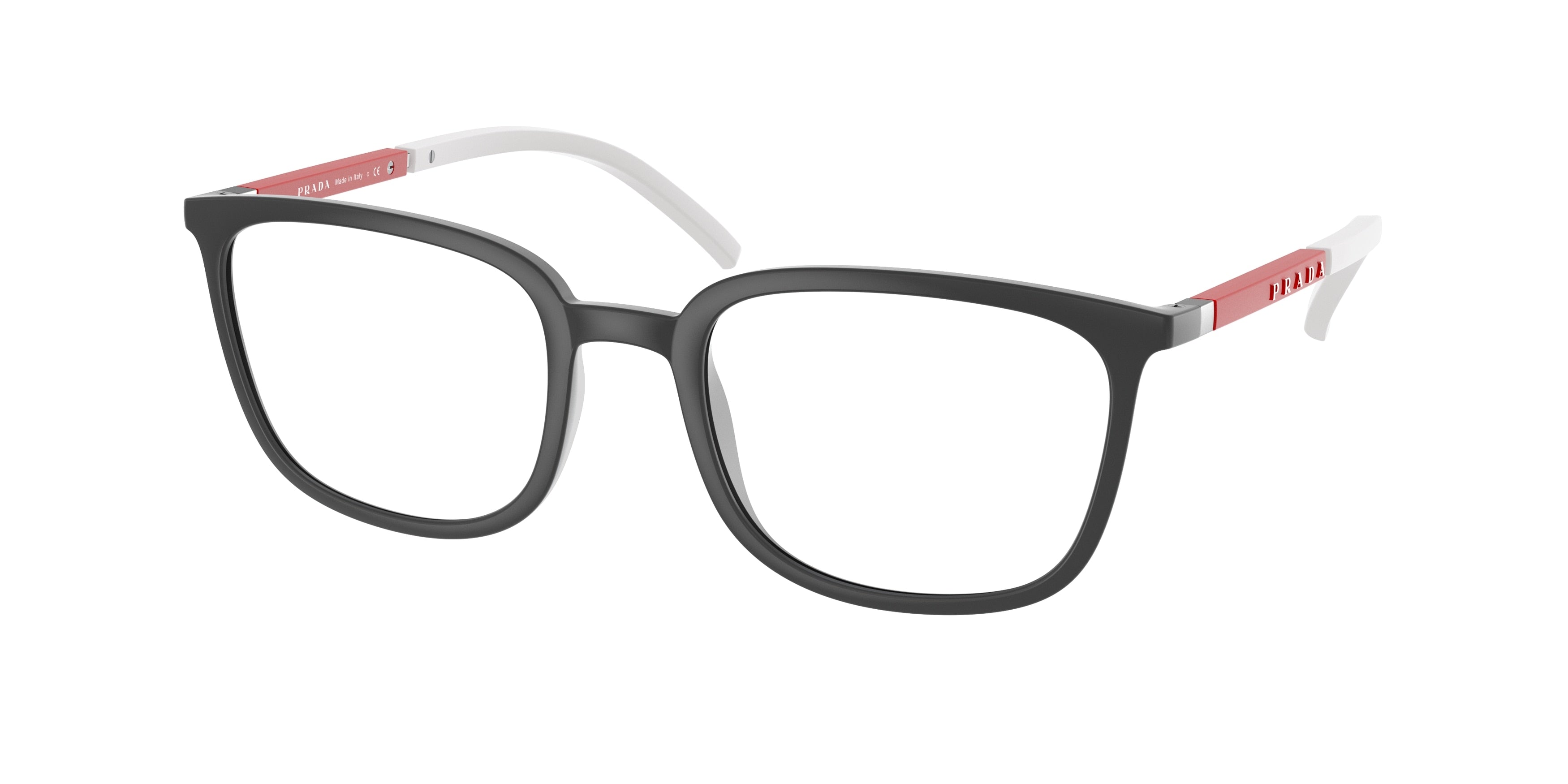 Prada Linea Rossa PS05NV Pillow Eyeglasses  UFK1O1-Grey Rubber 54-145-21 - Color Map Grey