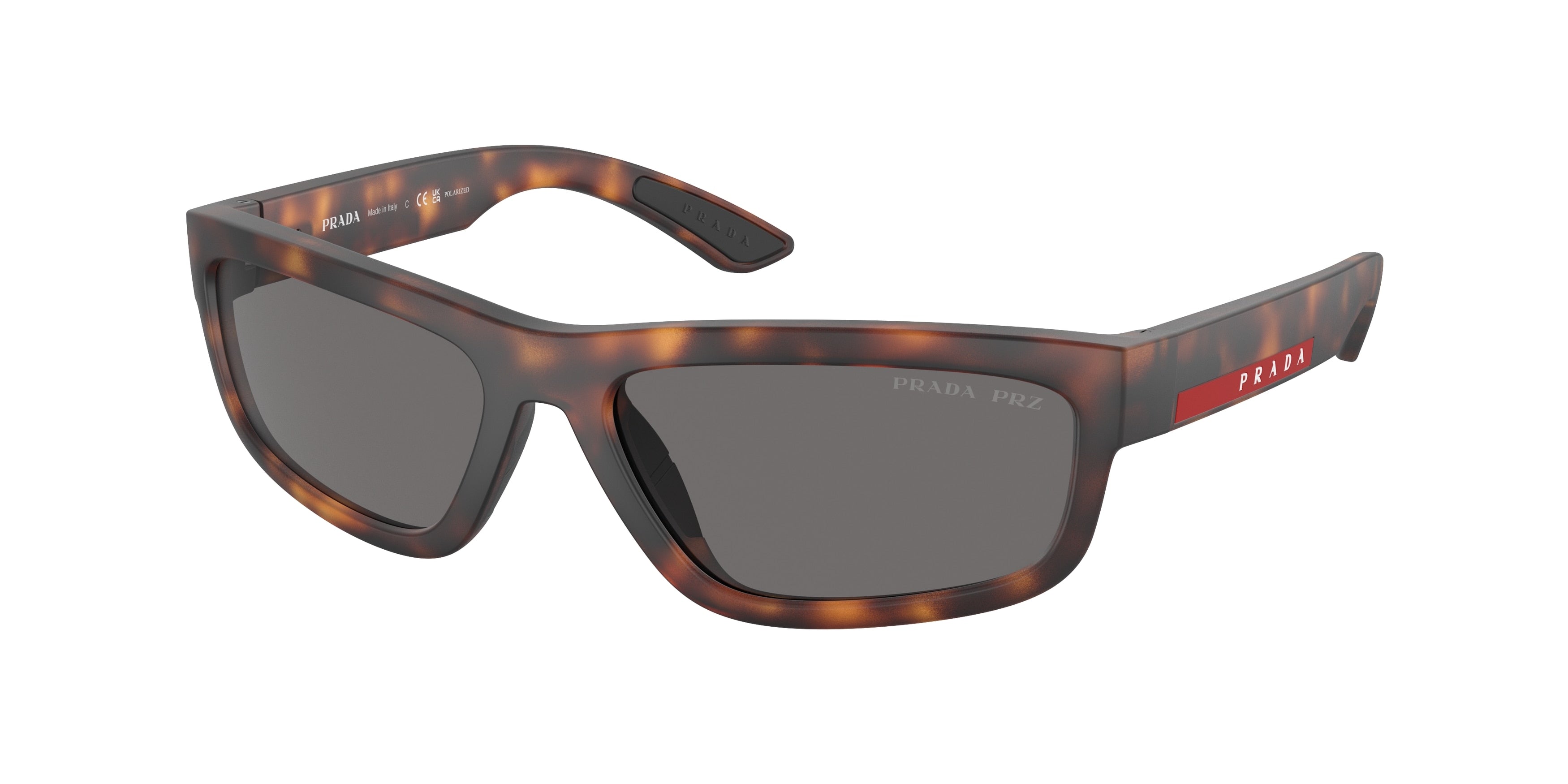 Prada Linea Rossa PS05ZS Rectangle Sunglasses  17X02G- 59-140-17 - Color Map Tortoise